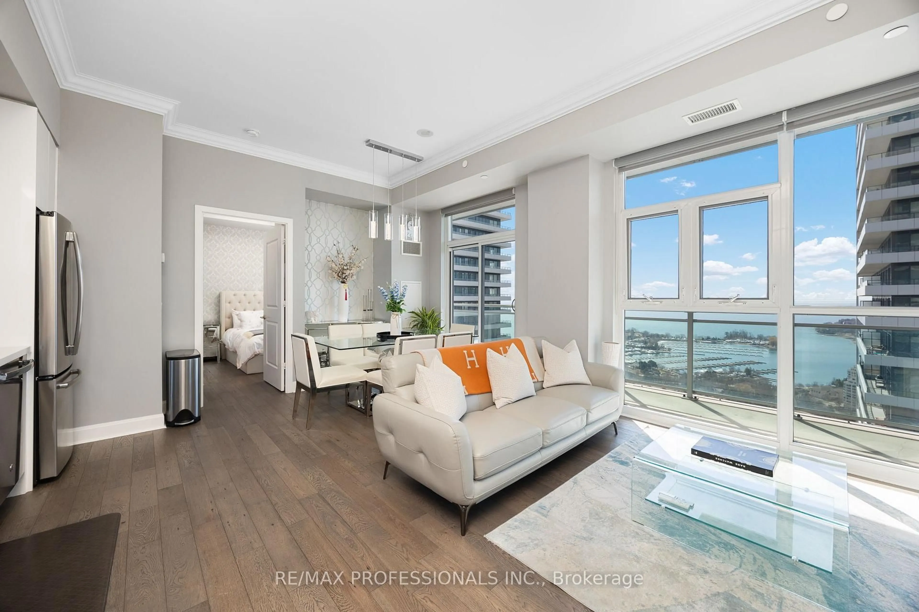 Living room with furniture, unknown for 33 Shore Breeze Dr #LPH3501, Toronto Ontario M8V 0G1