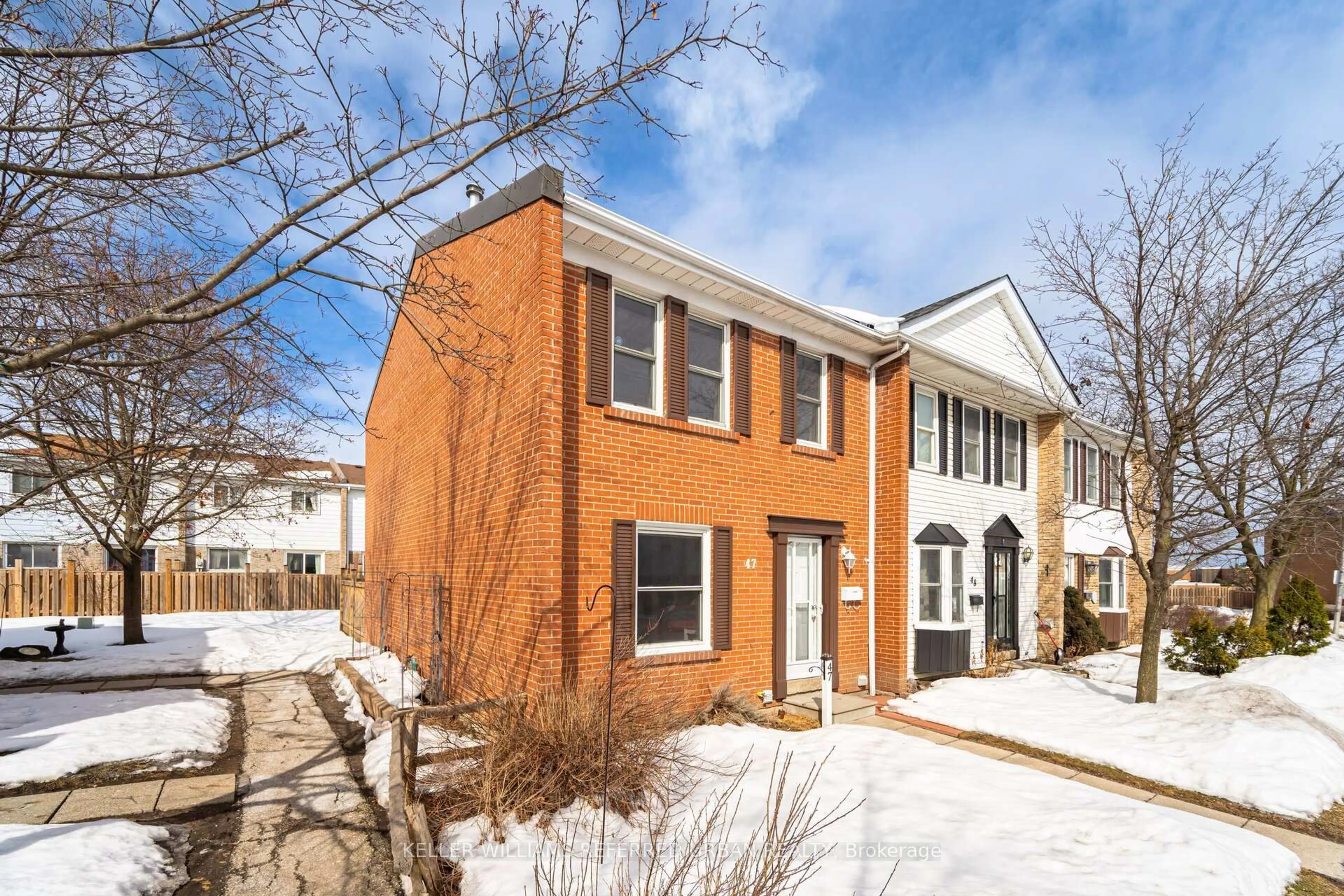 Home with brick exterior material, street for 1020 Central Park Dr #47, Brampton Ontario L6S 3L6