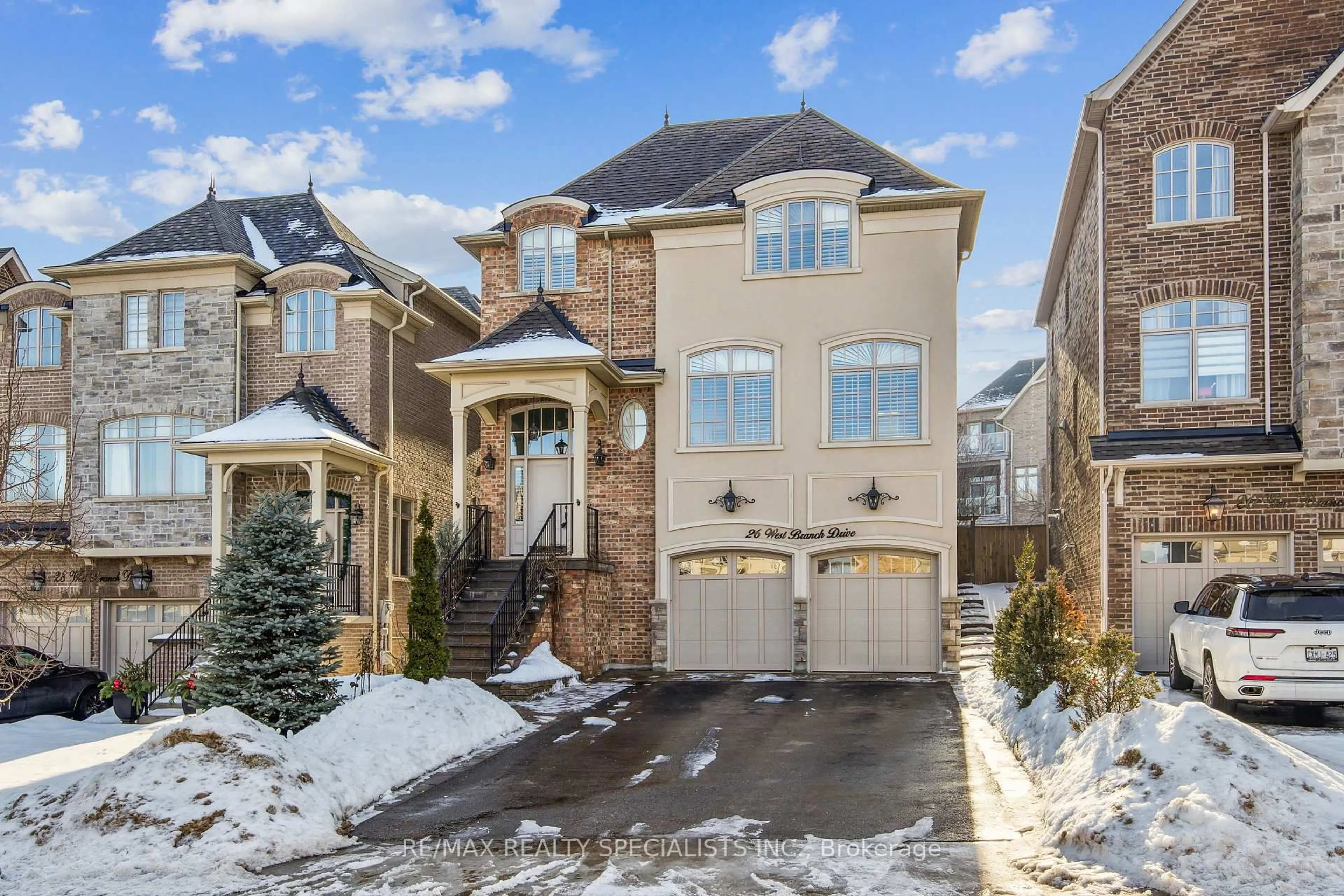 Home with brick exterior material, street for 26 West Branch Dr, Halton Hills Ontario L7G 0J7