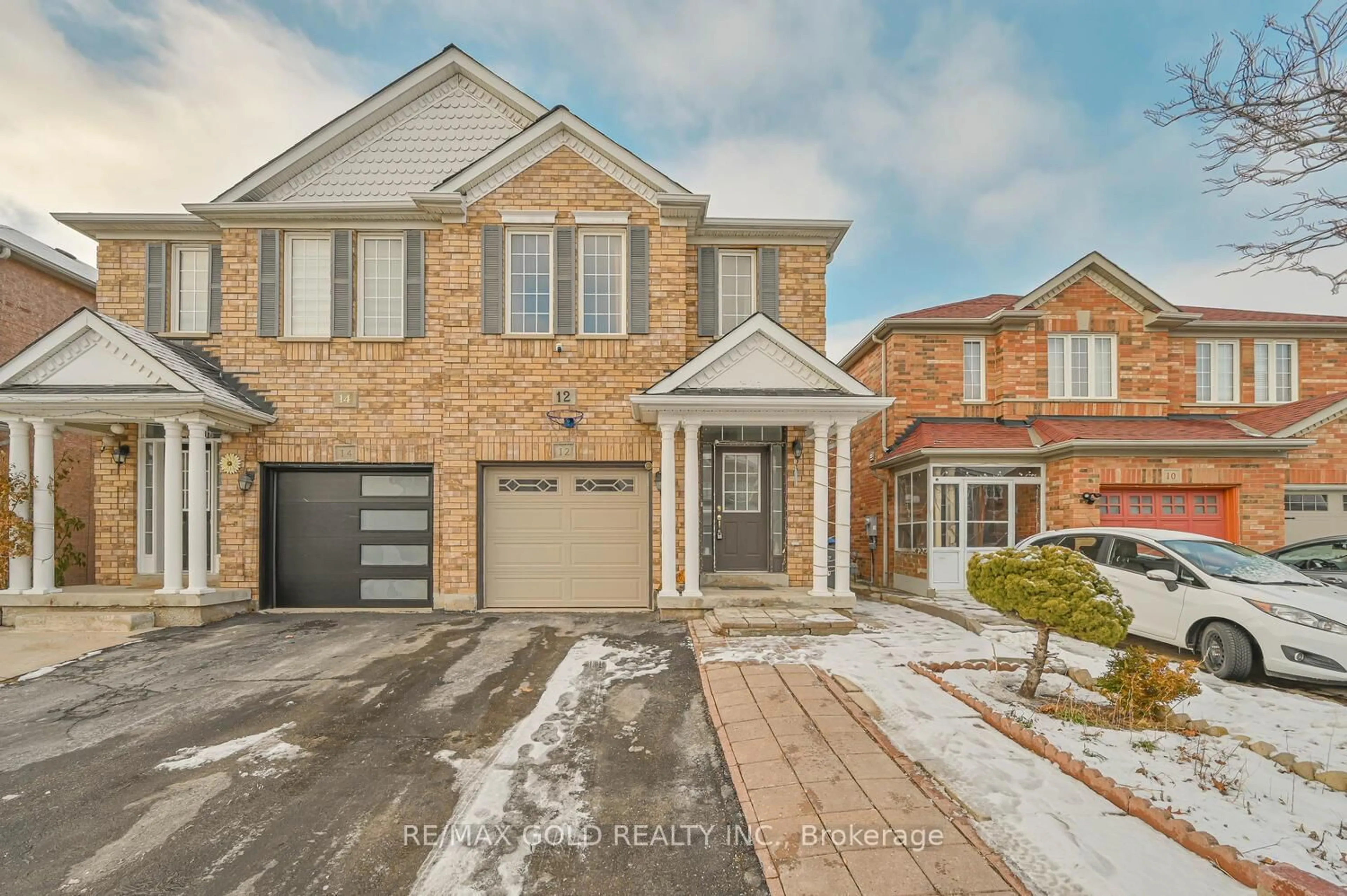 Home with brick exterior material, street for 12 Rockrose Dr, Brampton Ontario L6R 2Z6