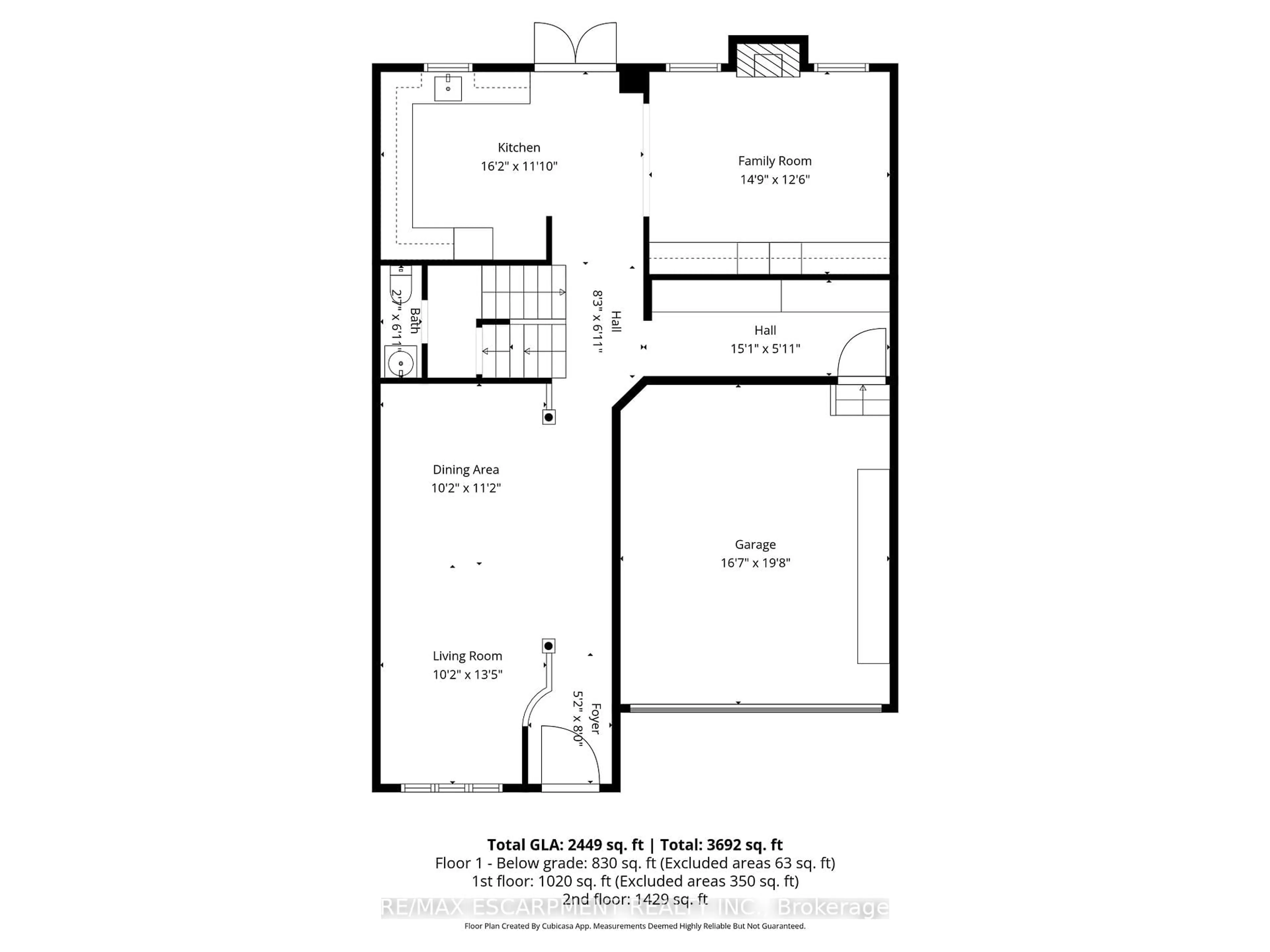 Floor plan for 69 Stillman Dr, Brampton Ontario L6X 0T1