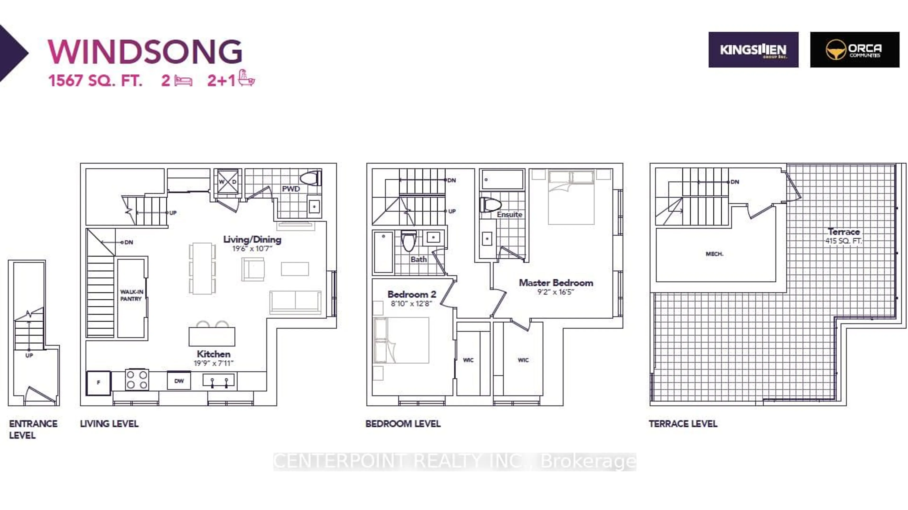 Floor plan for 1060 Douglas Mccurdy Common #233, Mississauga Ontario L5G 0C6