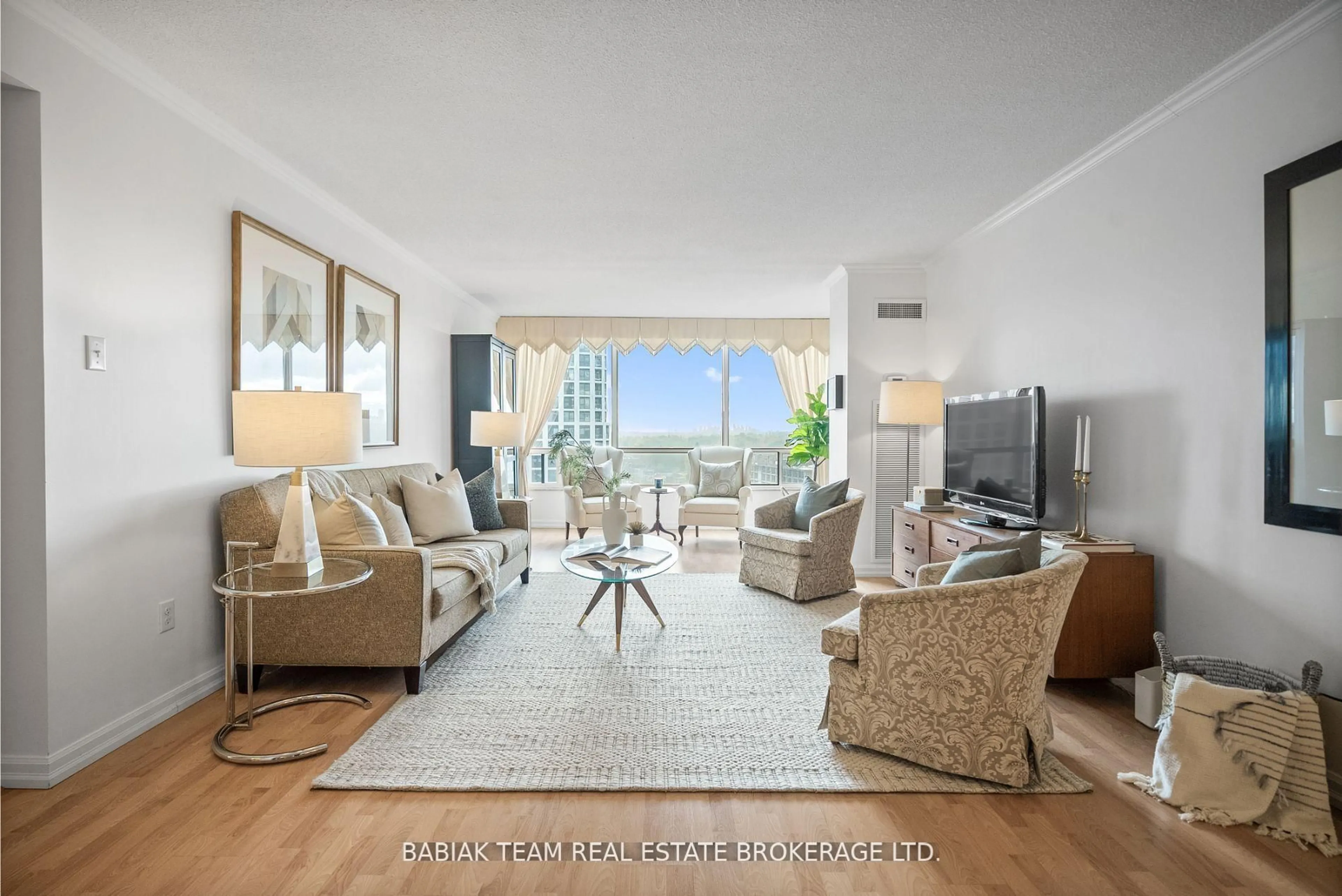 Living room with furniture, unknown for 1300 Islington Ave #1604, Toronto Ontario M9A 5C4