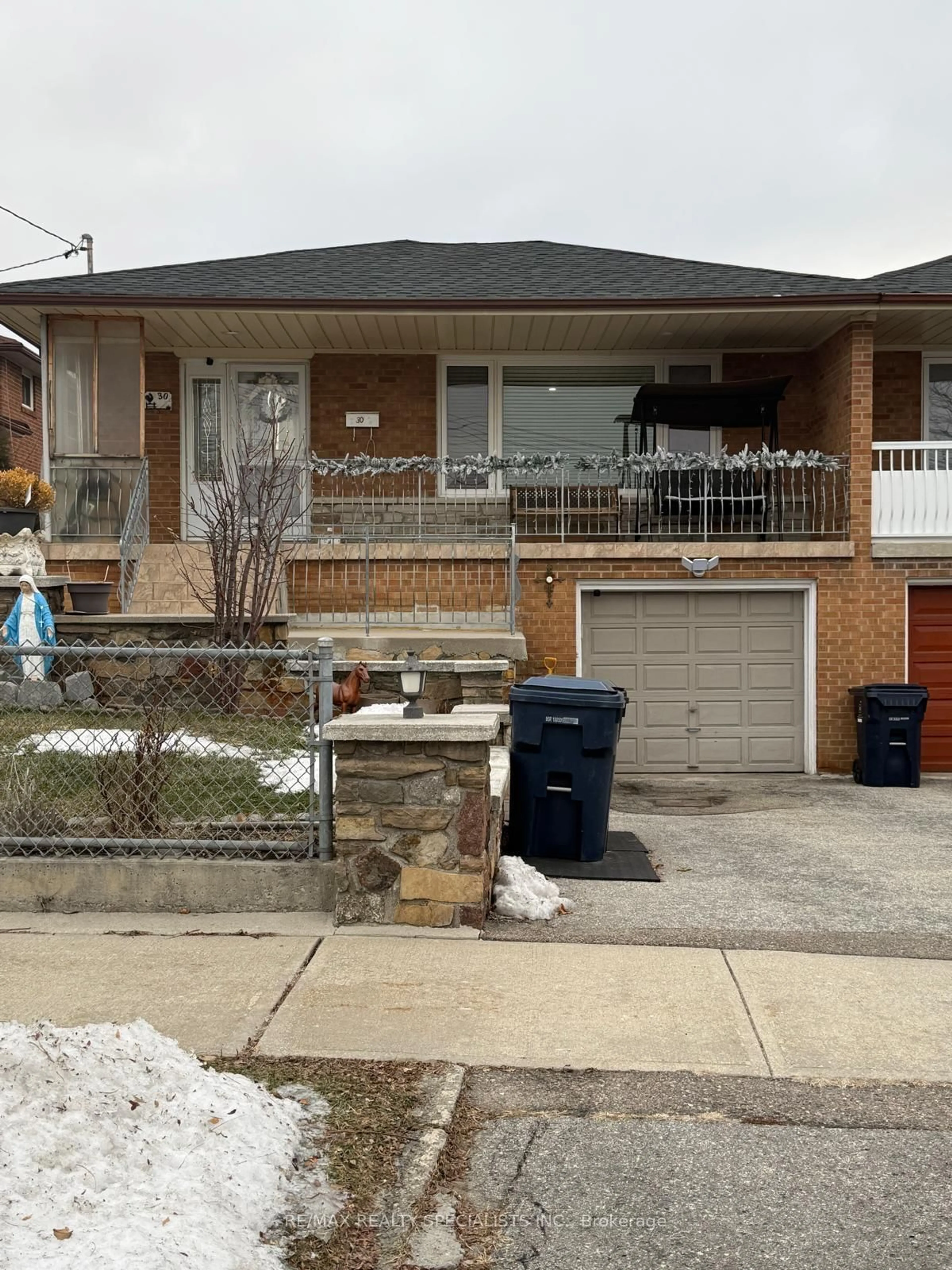 Home with brick exterior material, street for 30 Bamford Cres, Toronto Ontario M3N 1T8