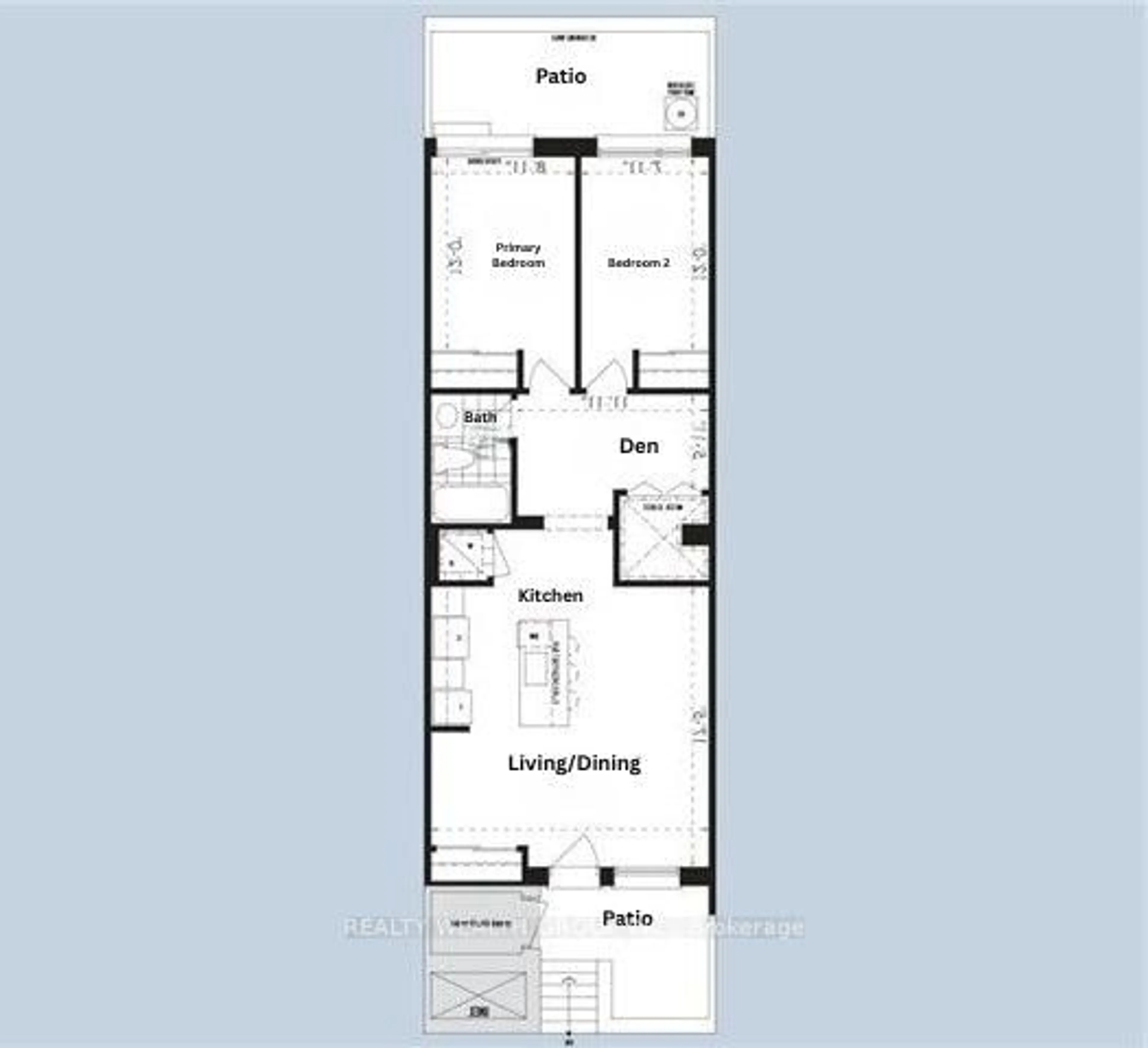 Floor plan for 159 William Duncan Rd #5, Toronto Ontario M3K 0B9
