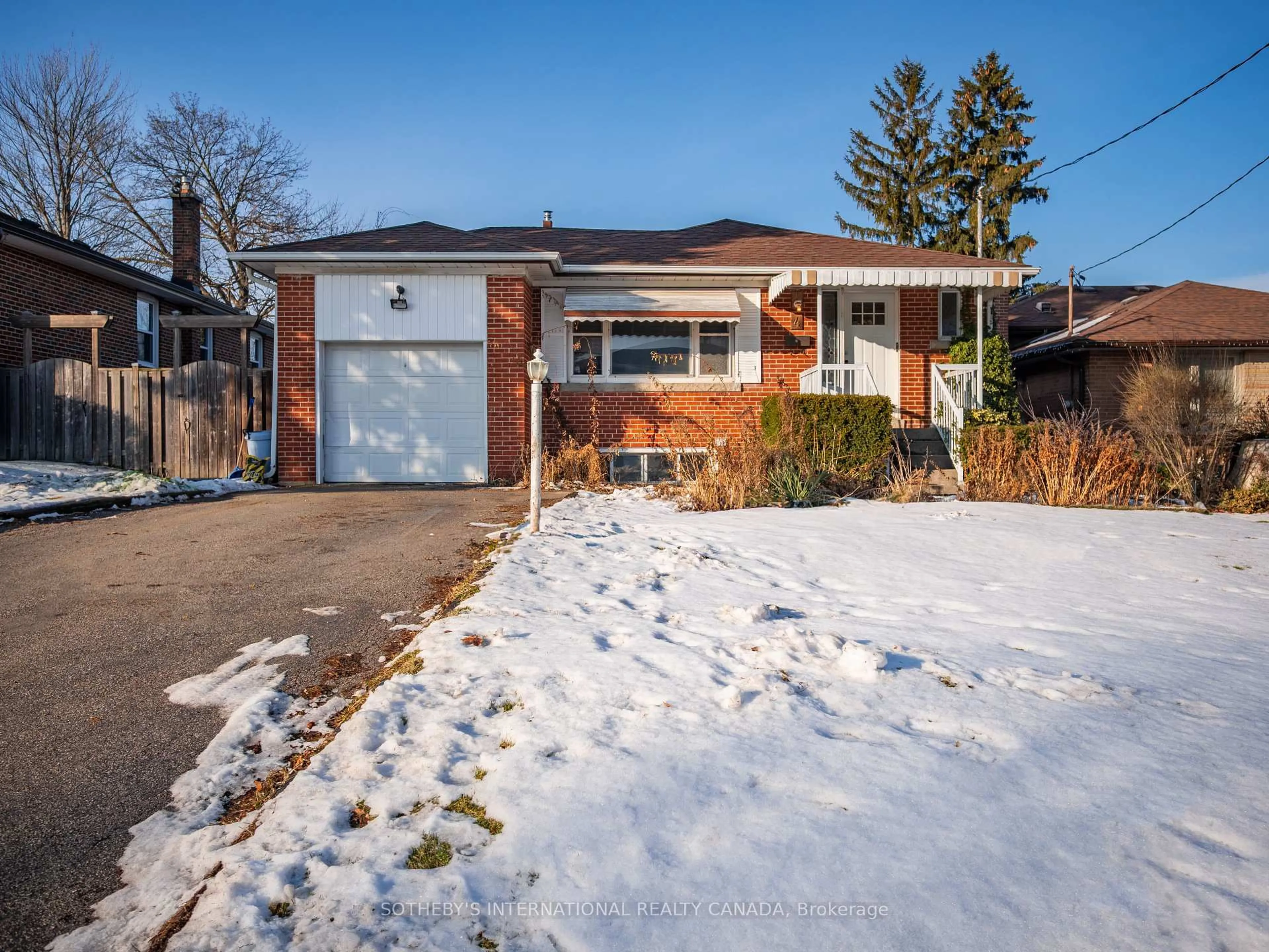 Home with brick exterior material, street for 4 Riverlea Dr, Toronto Ontario M9P 2H1