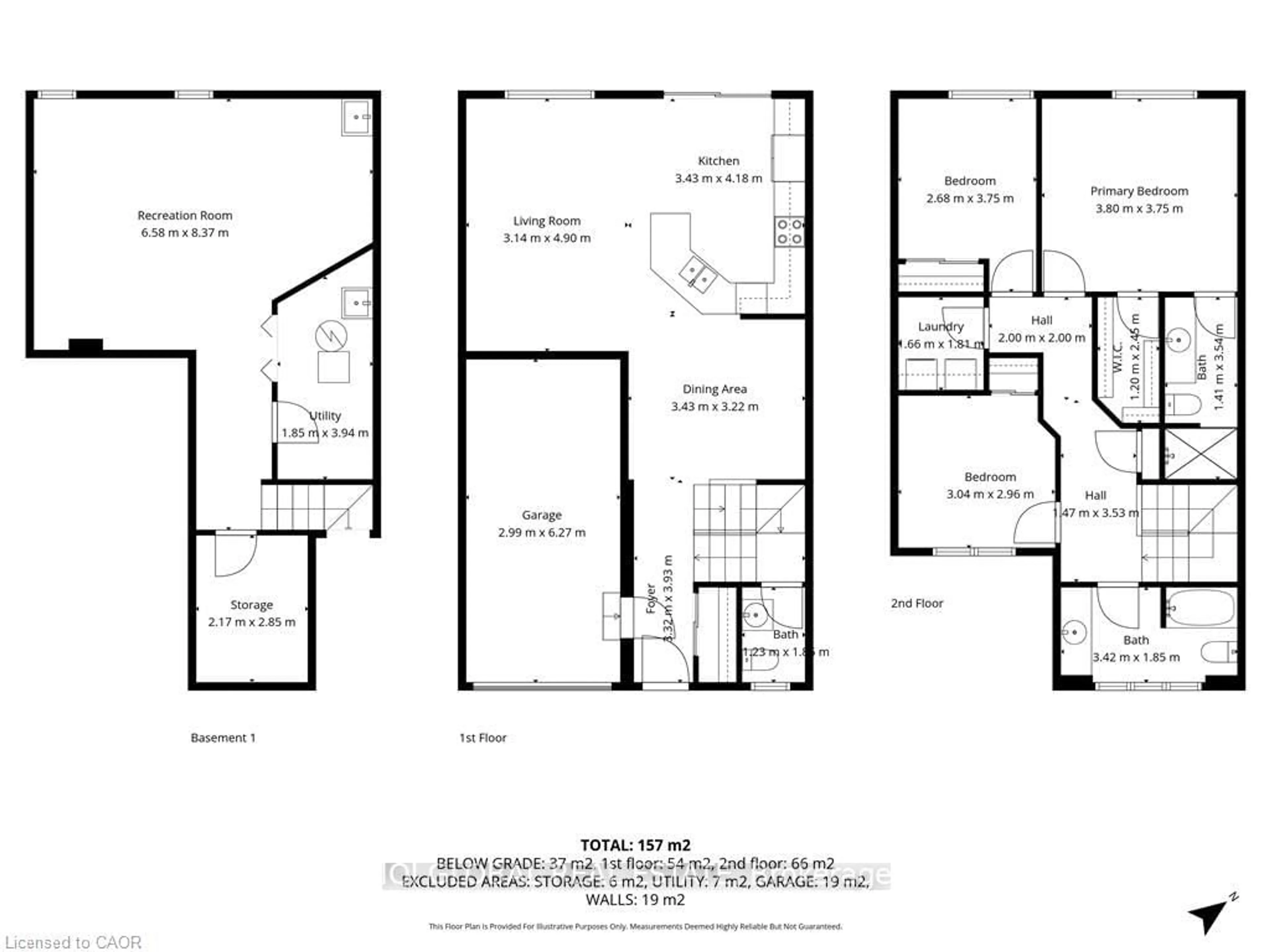 Floor plan for 841 Gifford Cres, Milton Ontario L9T 0L2