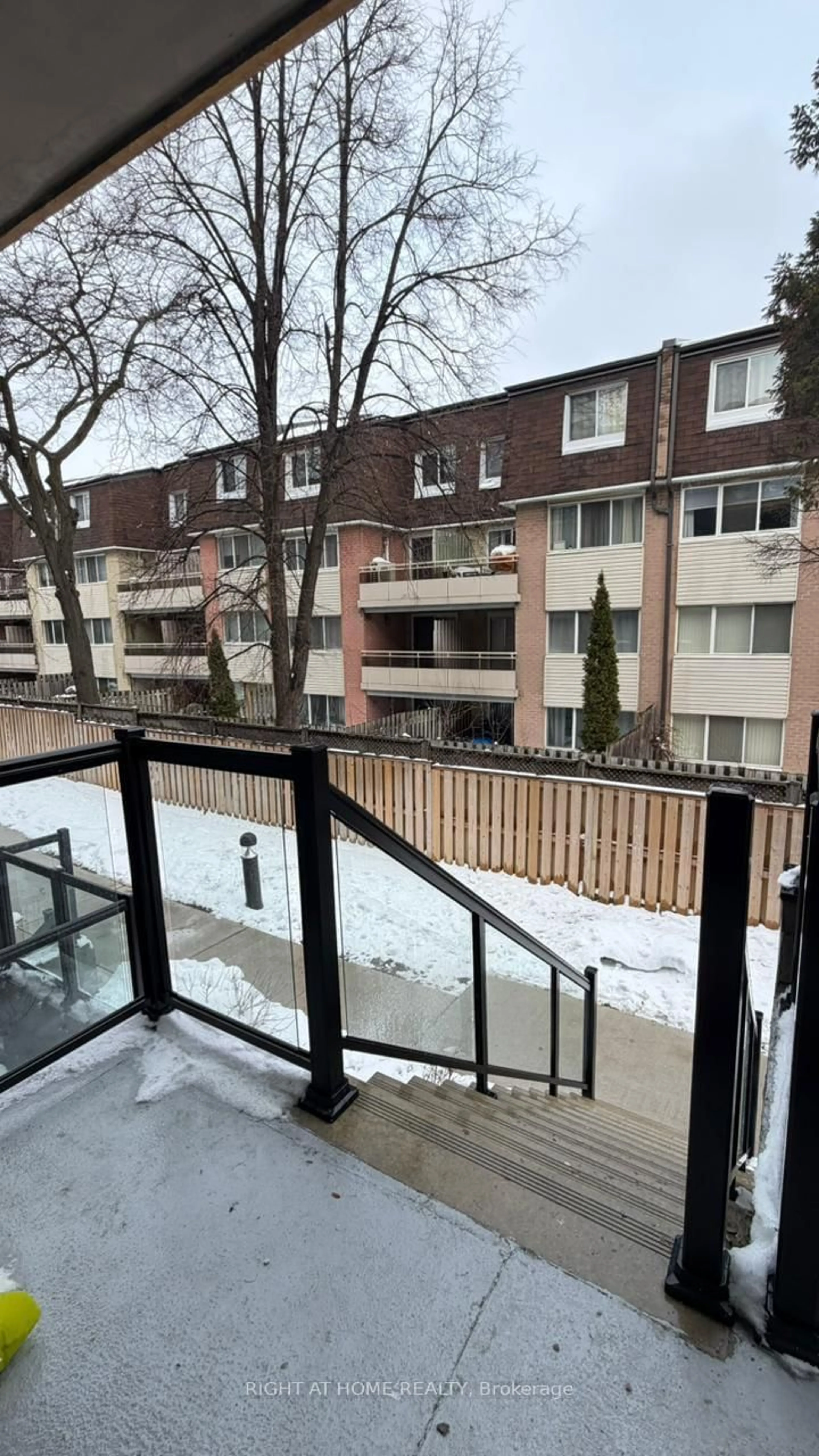 Balcony in the apartment, city buildings view from balcony for 1145 Journeyman Lane #248, Mississauga Ontario L5J 0B5