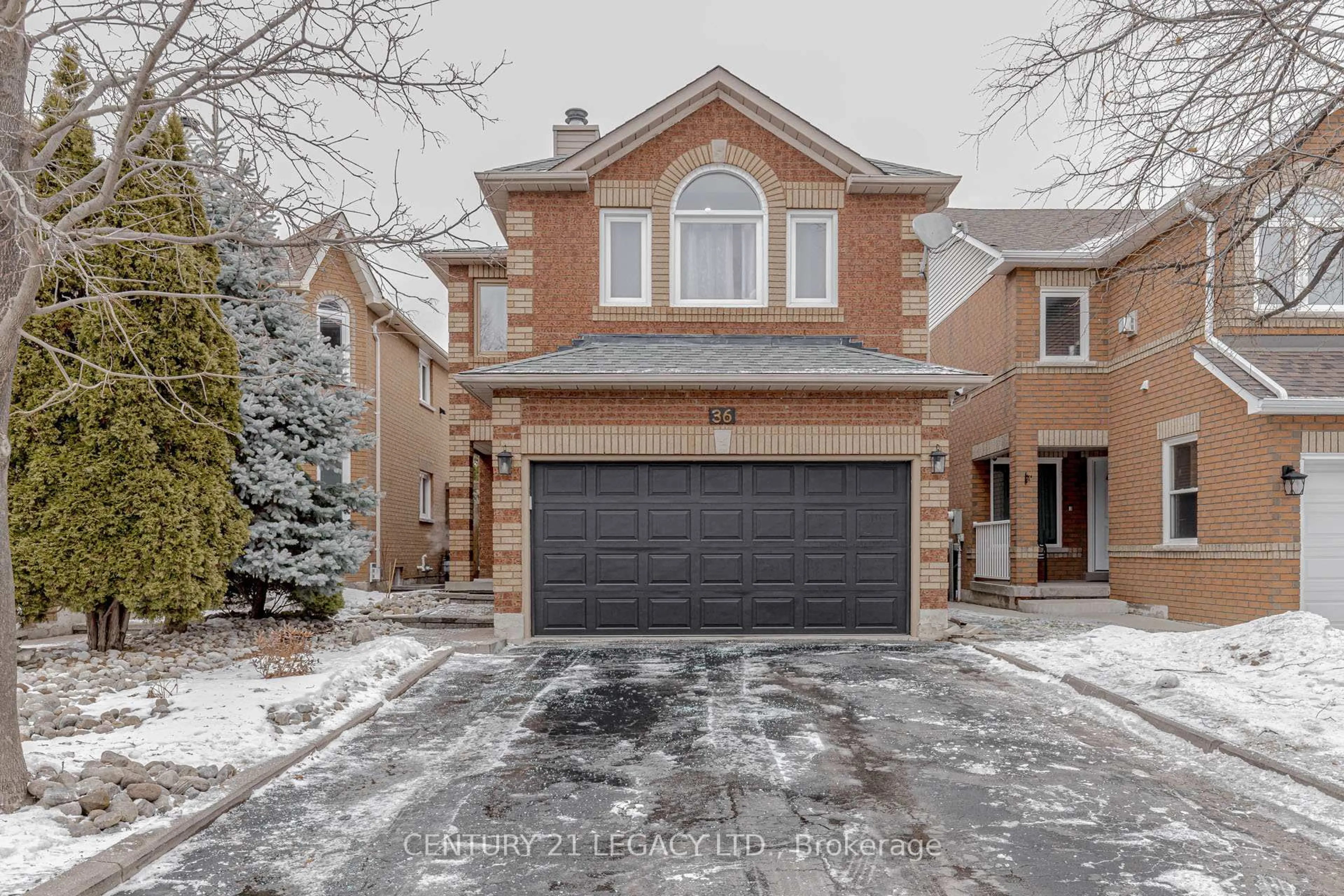 Home with brick exterior material, street for 36 Valonia Dr, Brampton Ontario L6V 4J2