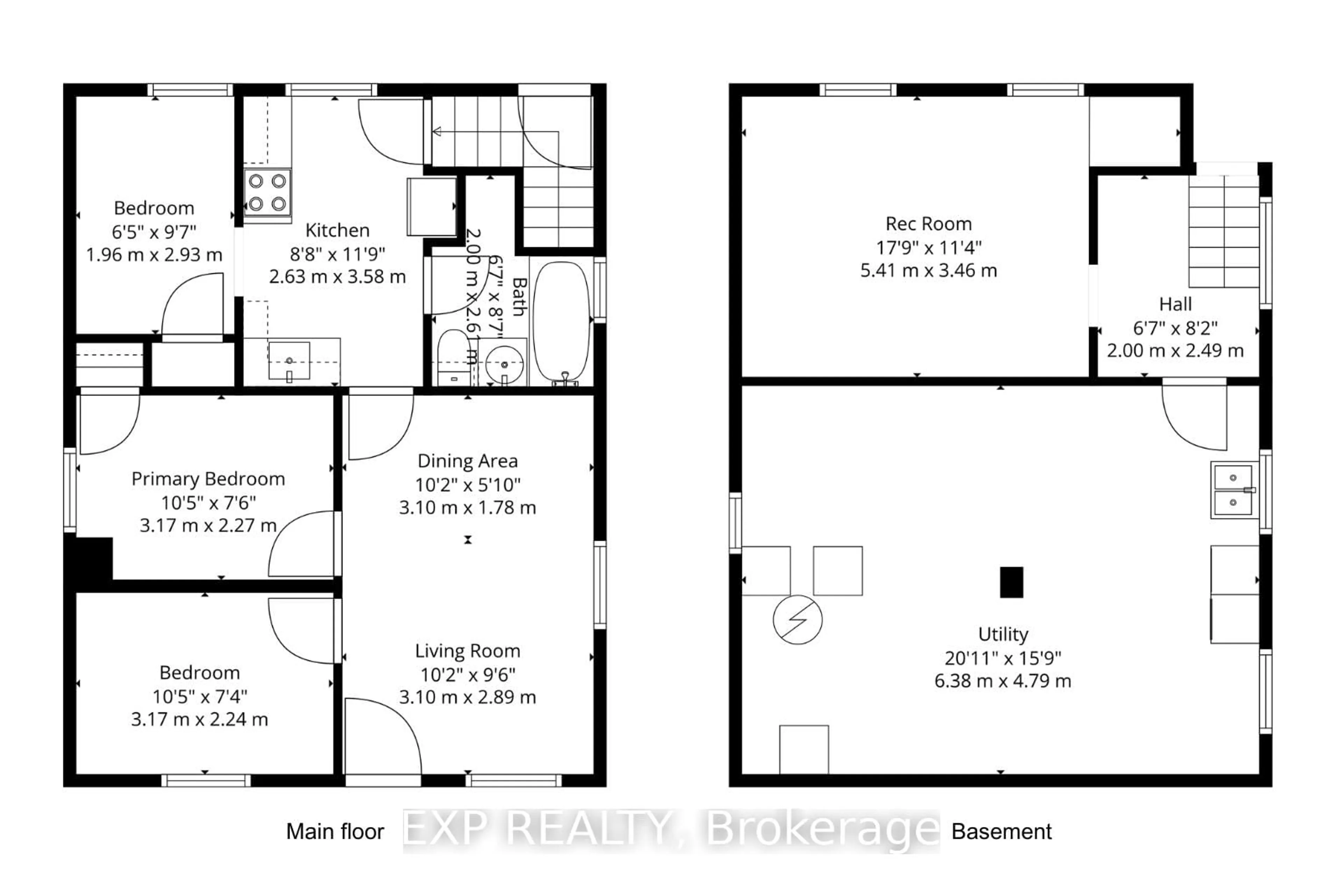 Floor plan for 1105 Haig Blvd, Mississauga Ontario L5E 2M4