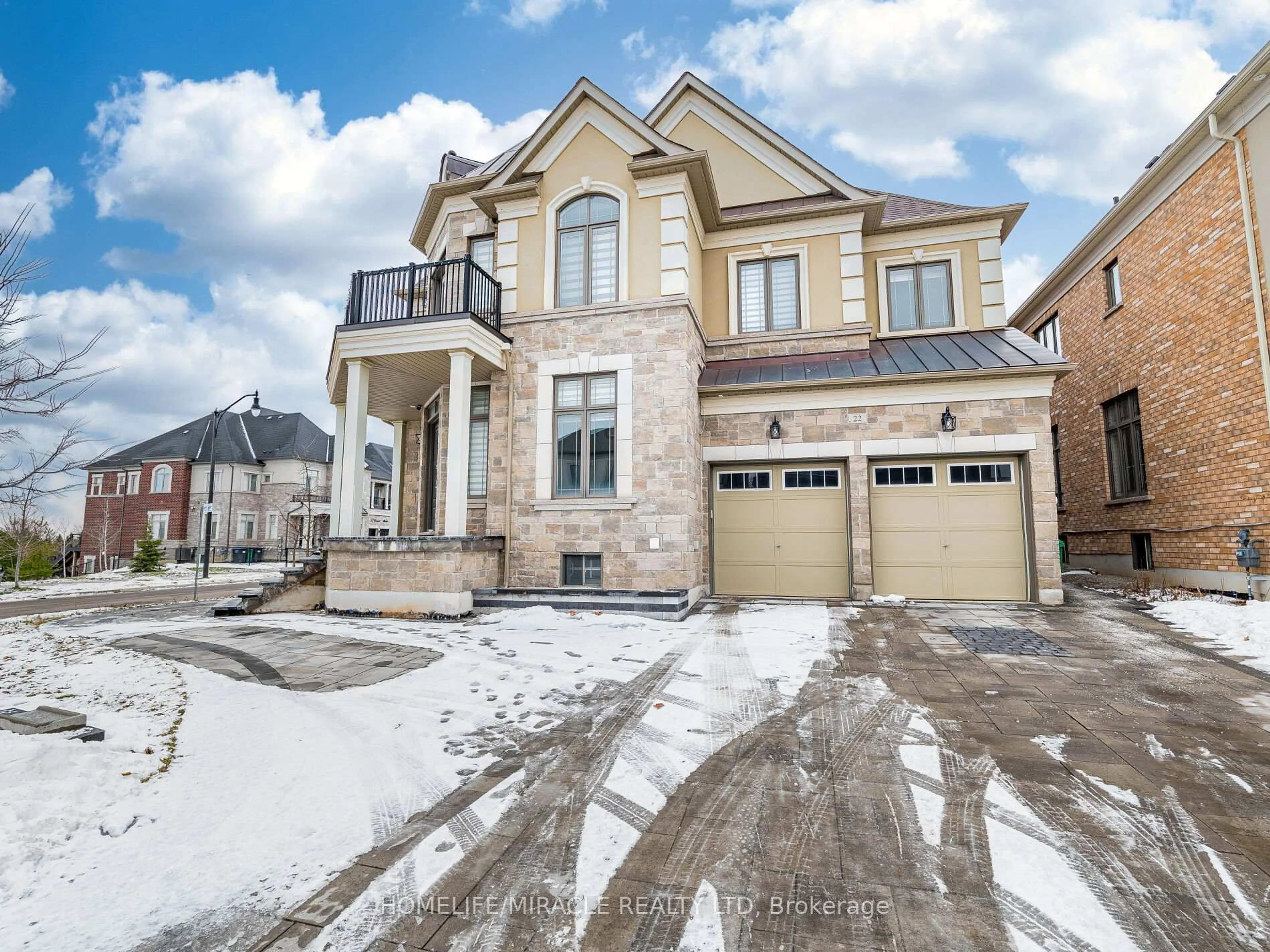 Home with brick exterior material, street for 22 Longevity Rd, Brampton Ontario L6X 5P3