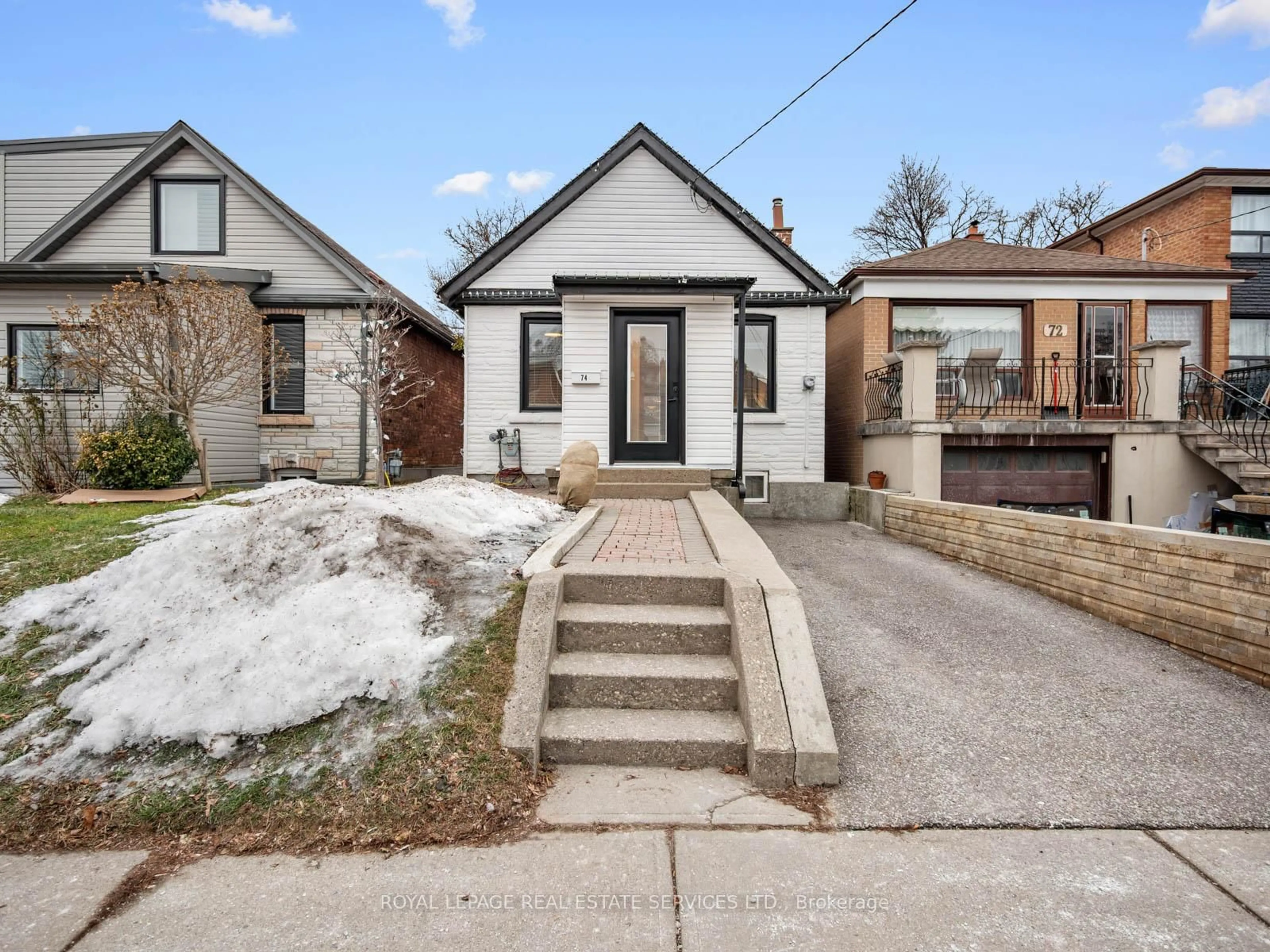 Home with brick exterior material, street for 74 Chryessa Ave, Toronto Ontario M6N 4T7
