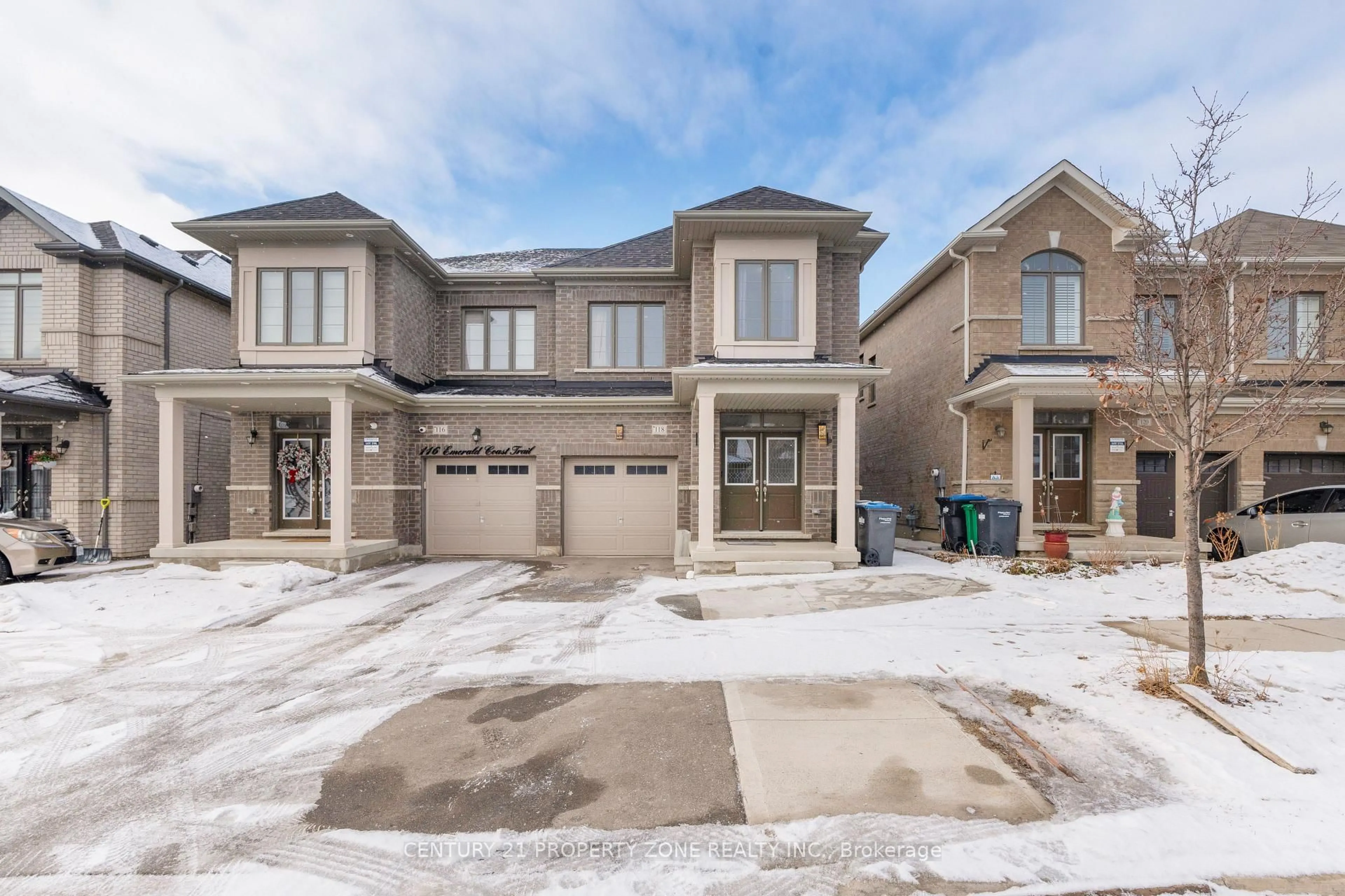 Home with brick exterior material, street for 118 Emerald Coast Tr, Brampton Ontario L7A 5A7
