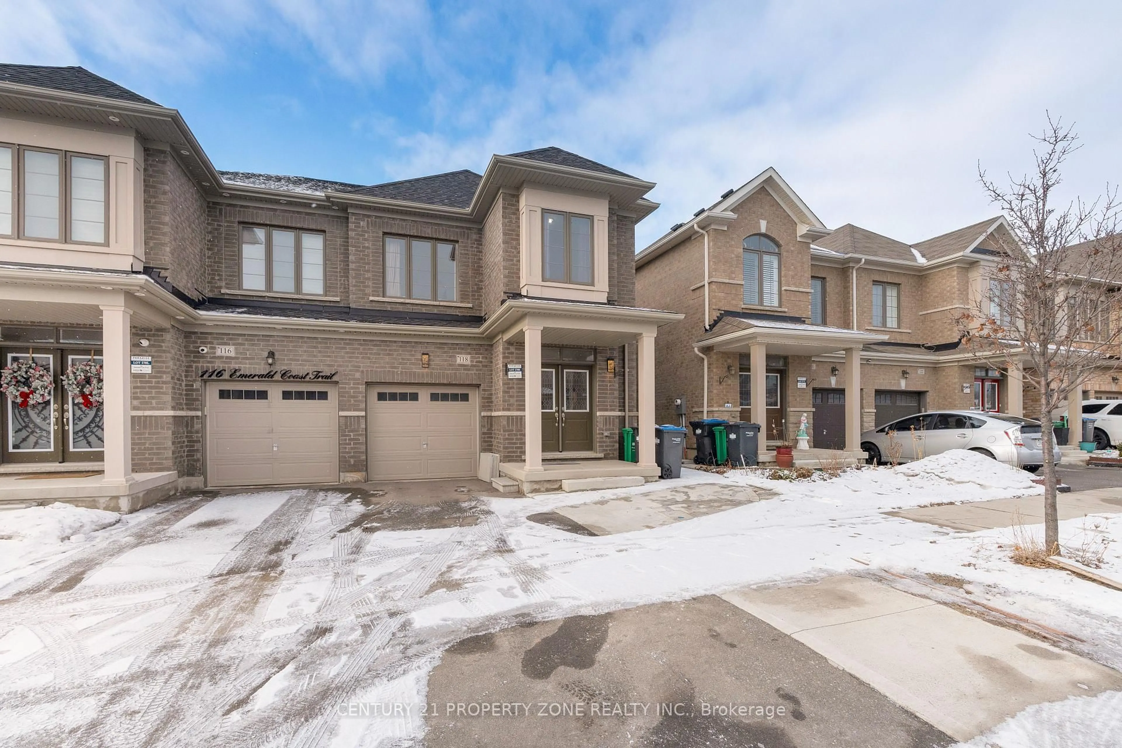 Home with brick exterior material, street for 118 Emerald Coast Tr, Brampton Ontario L7A 5A7