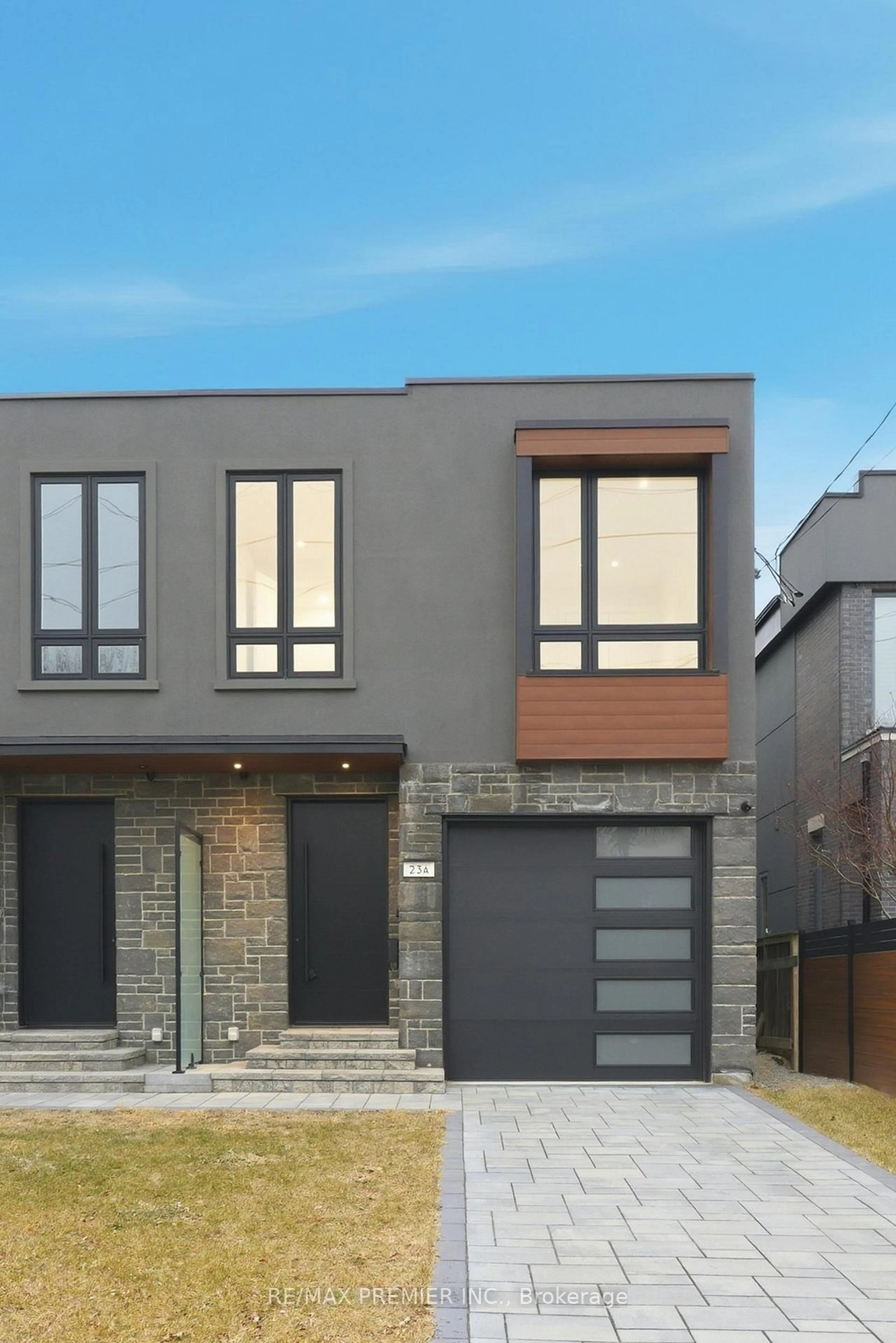 Home with brick exterior material, street for 23A Maple Ave, Mississauga Ontario L5H 2S1