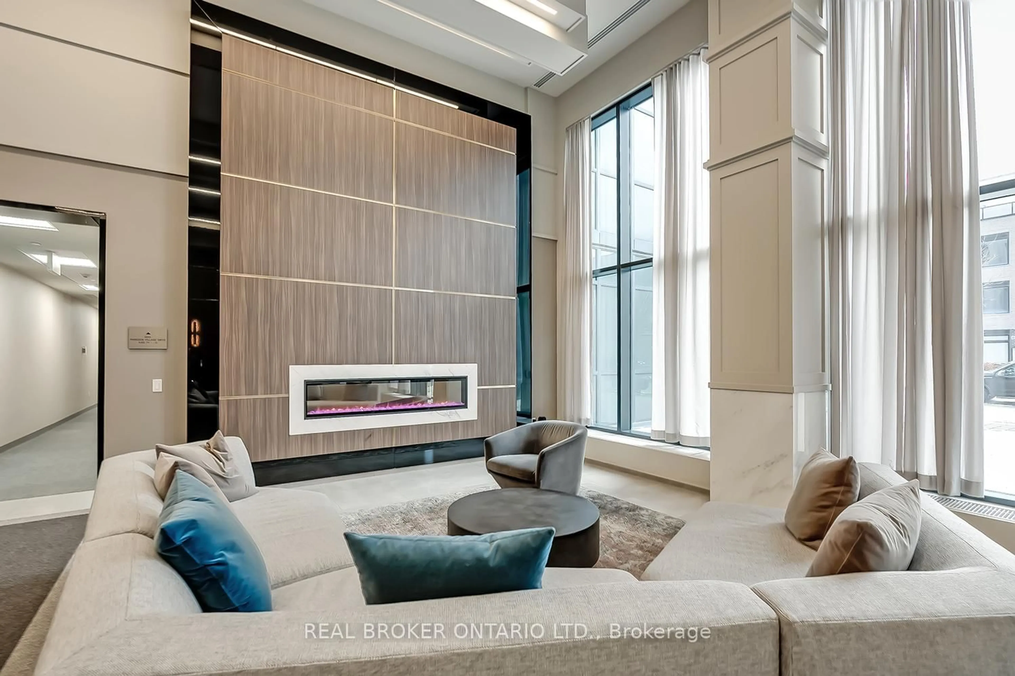 Living room with furniture, unknown for 4085 Parkside Village Dr #1808, Mississauga Ontario L5B 0K9