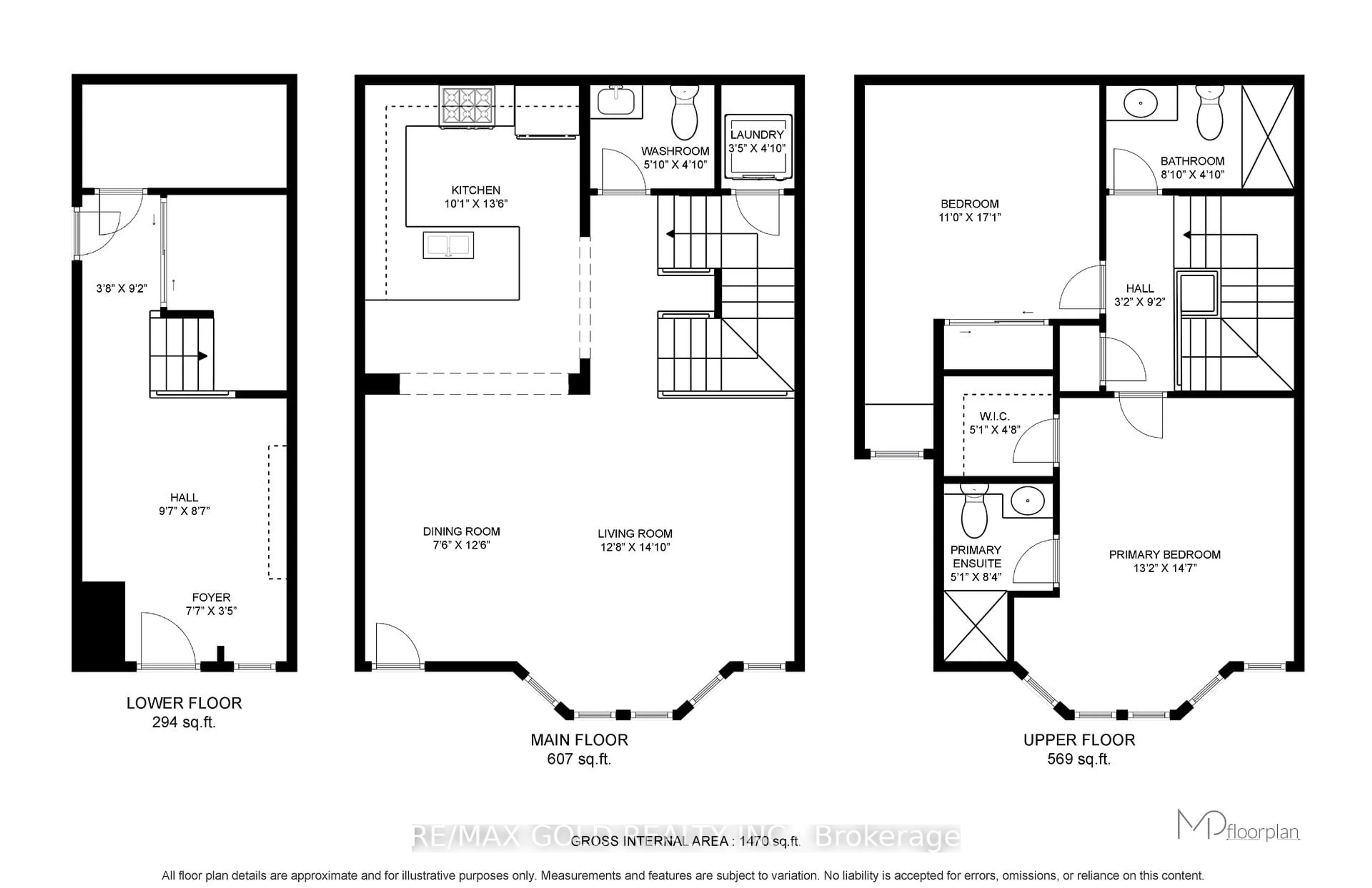 Floor plan for 920 Sprague Pl, Milton Ontario L9T 0K7