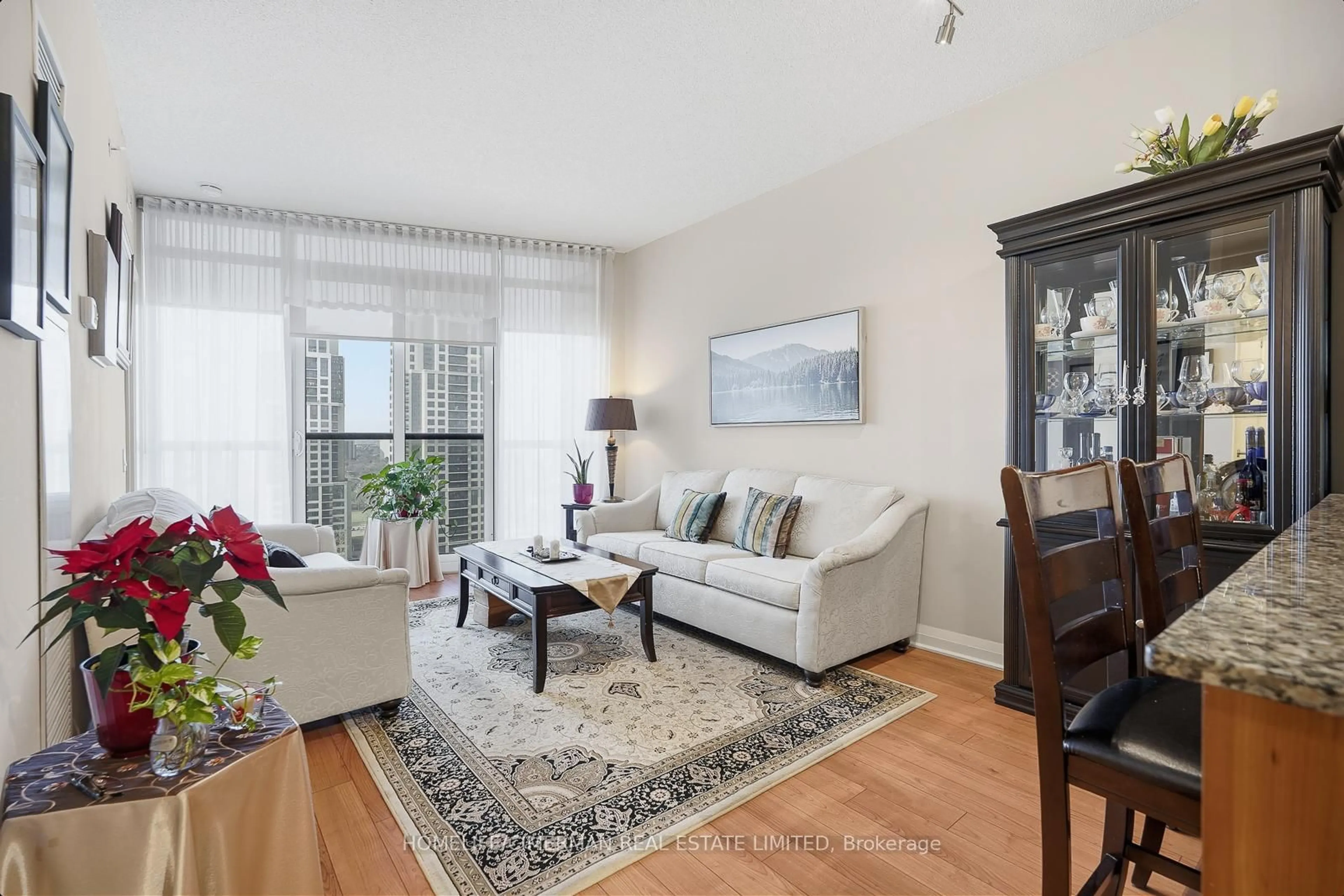 Living room with furniture, unknown for 1 Valhalla Inn Rd #2006, Toronto Ontario M9B 1S9