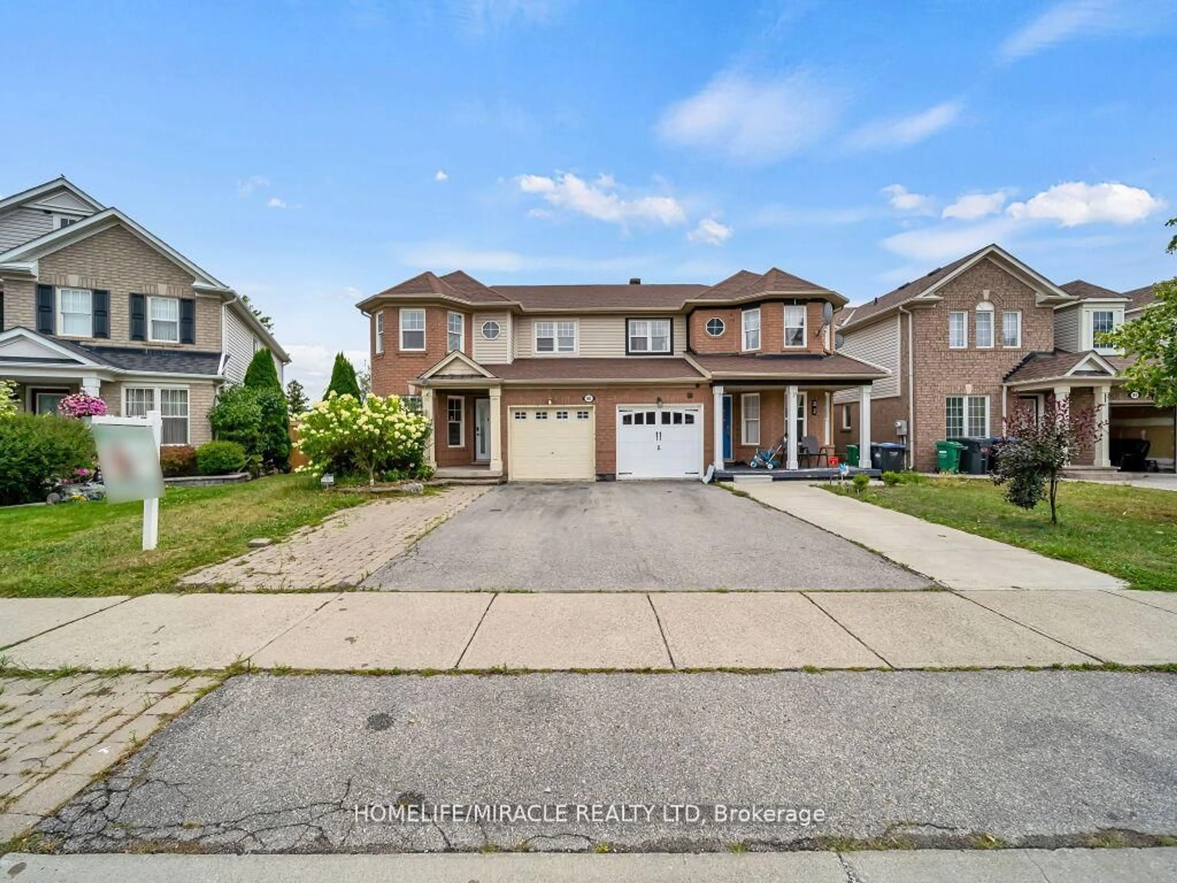 A pic from outside/outdoor area/front of a property/back of a property/a pic from drone, street for 80 Sweetwood Circ, Brampton Ontario L7A 2S1