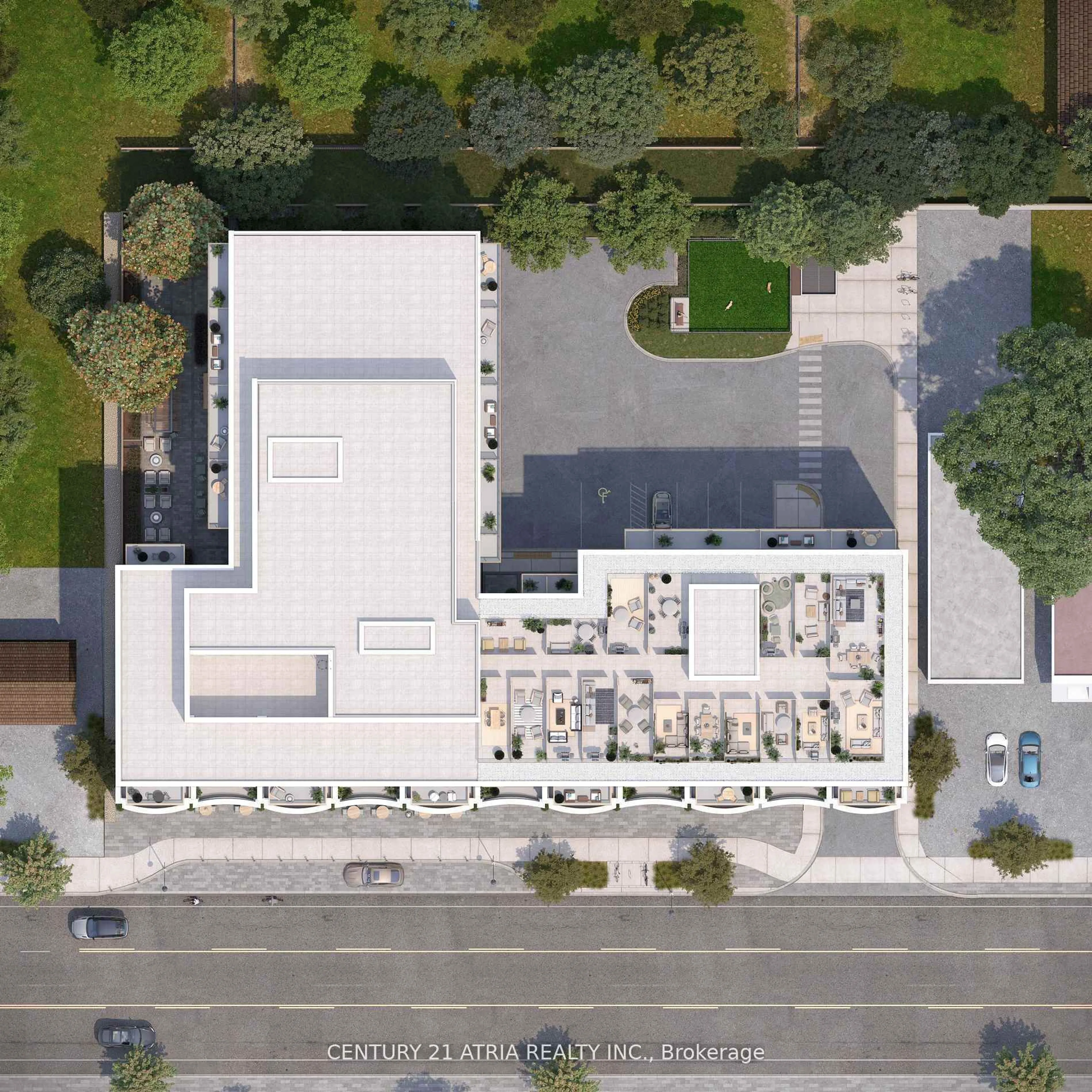 A pic from outside/outdoor area/front of a property/back of a property/a pic from drone, street for 2375 Lakeshore Rd #222, Oakville Ontario L6L 1H4