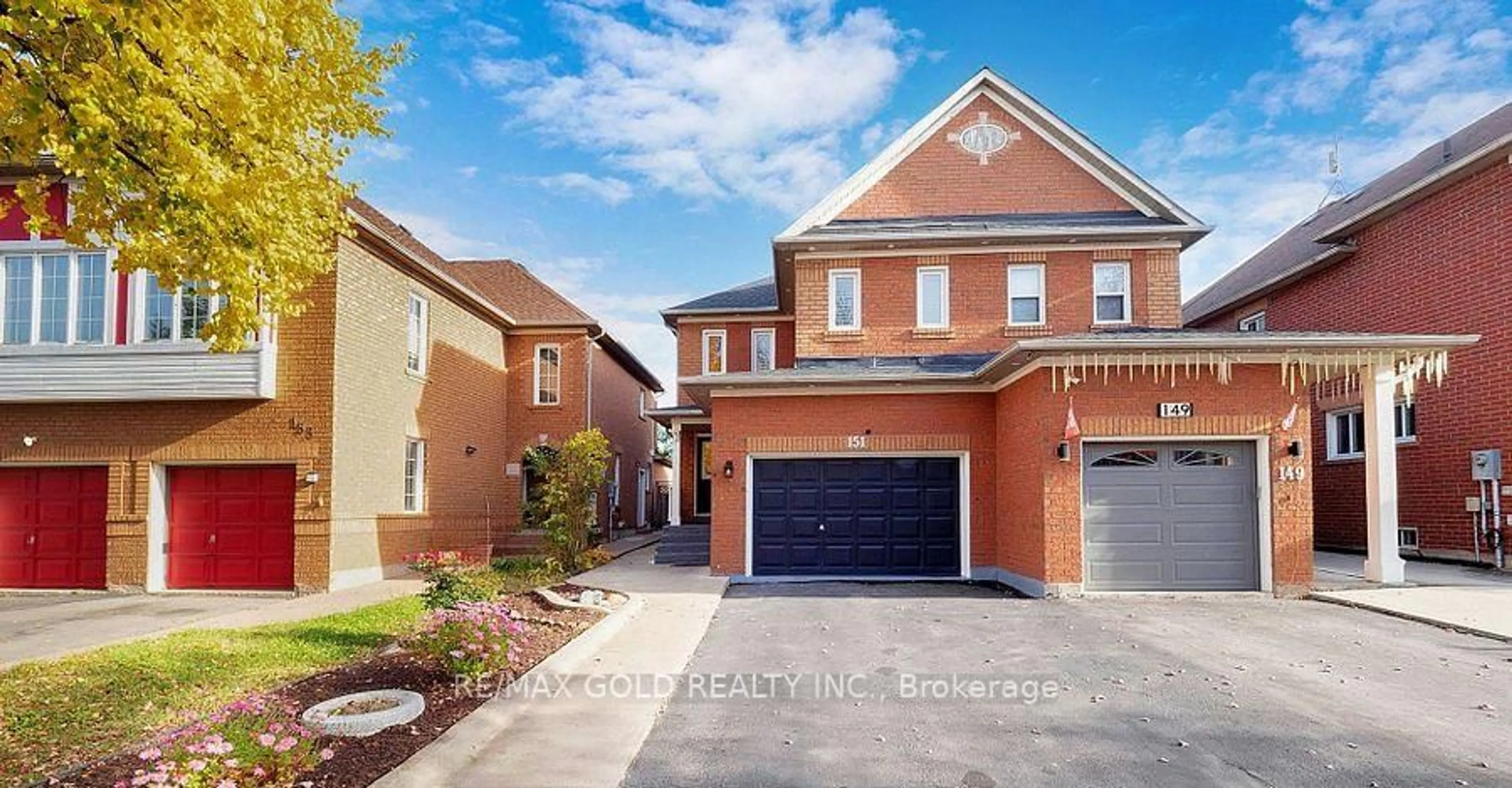 Home with brick exterior material, street for 151 Clover Bloom Rd, Brampton Ontario L6R 1S5