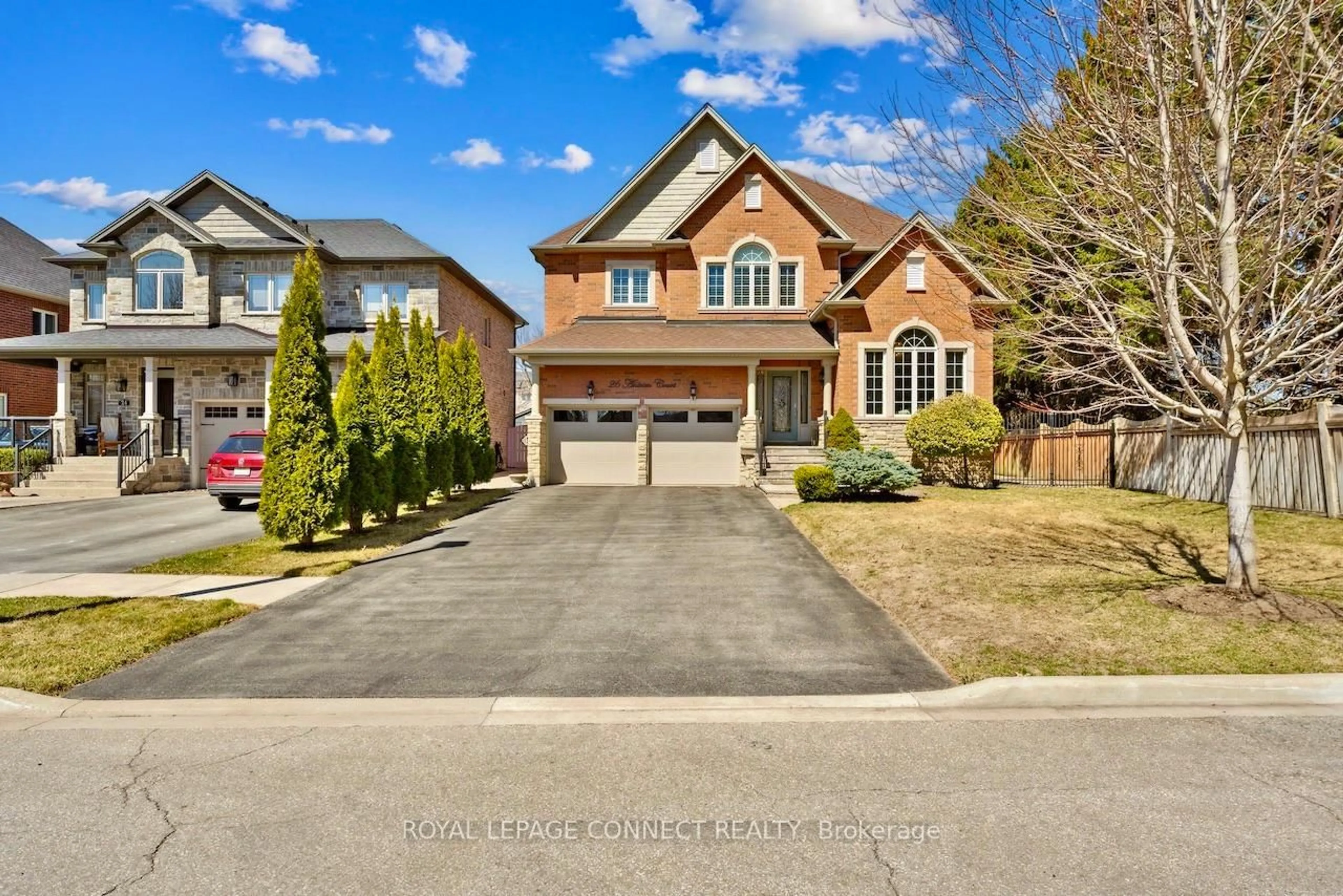 Home with brick exterior material, street for 26 Antrim Crt, Caledon Ontario L7C 1R1