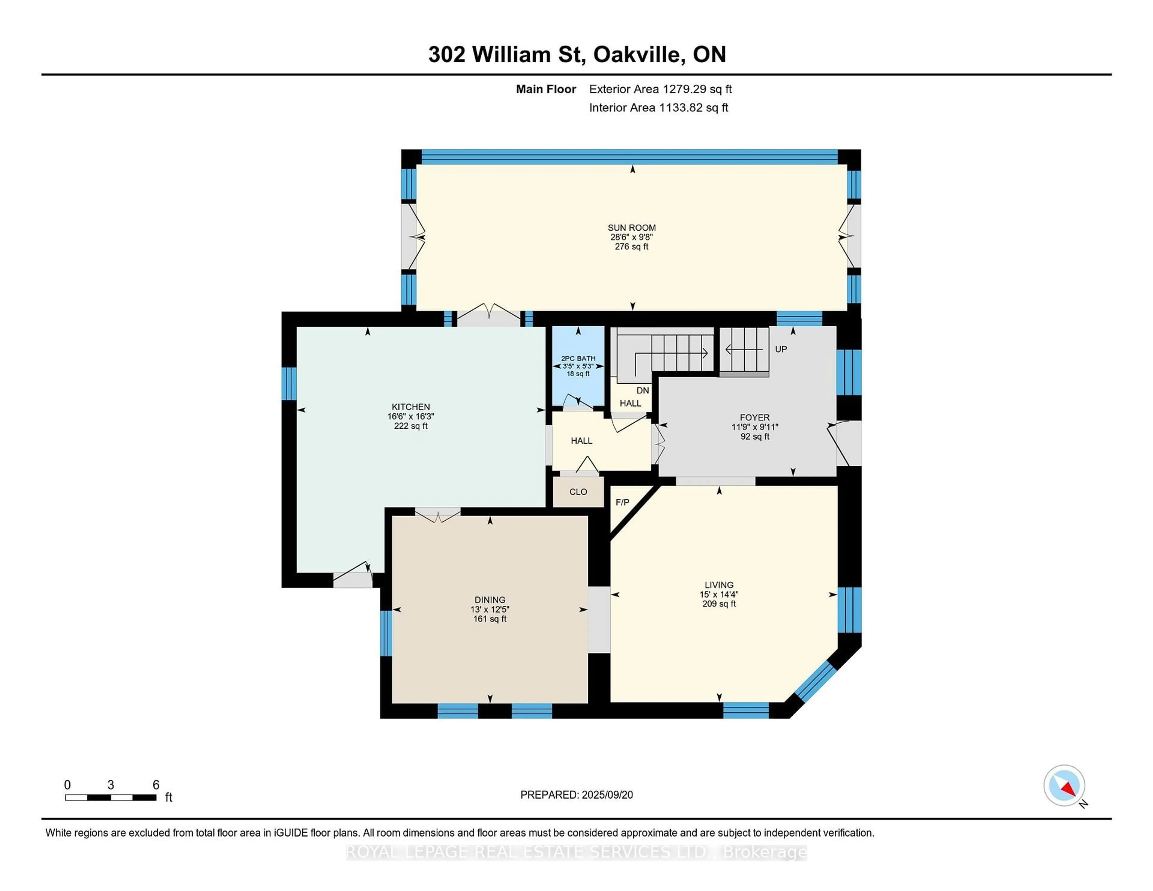 Floor plan for 302 William St, Oakville Ontario L6J 1E4
