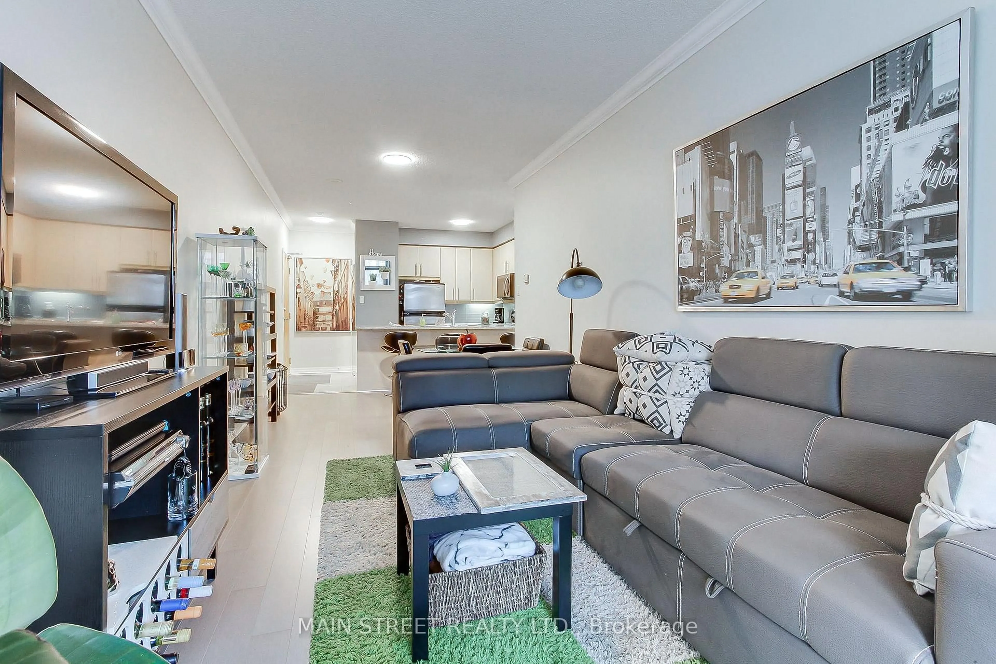 Living room with furniture, unknown for 3515 Kariya Dr #301, Mississauga Ontario L5B 0C1