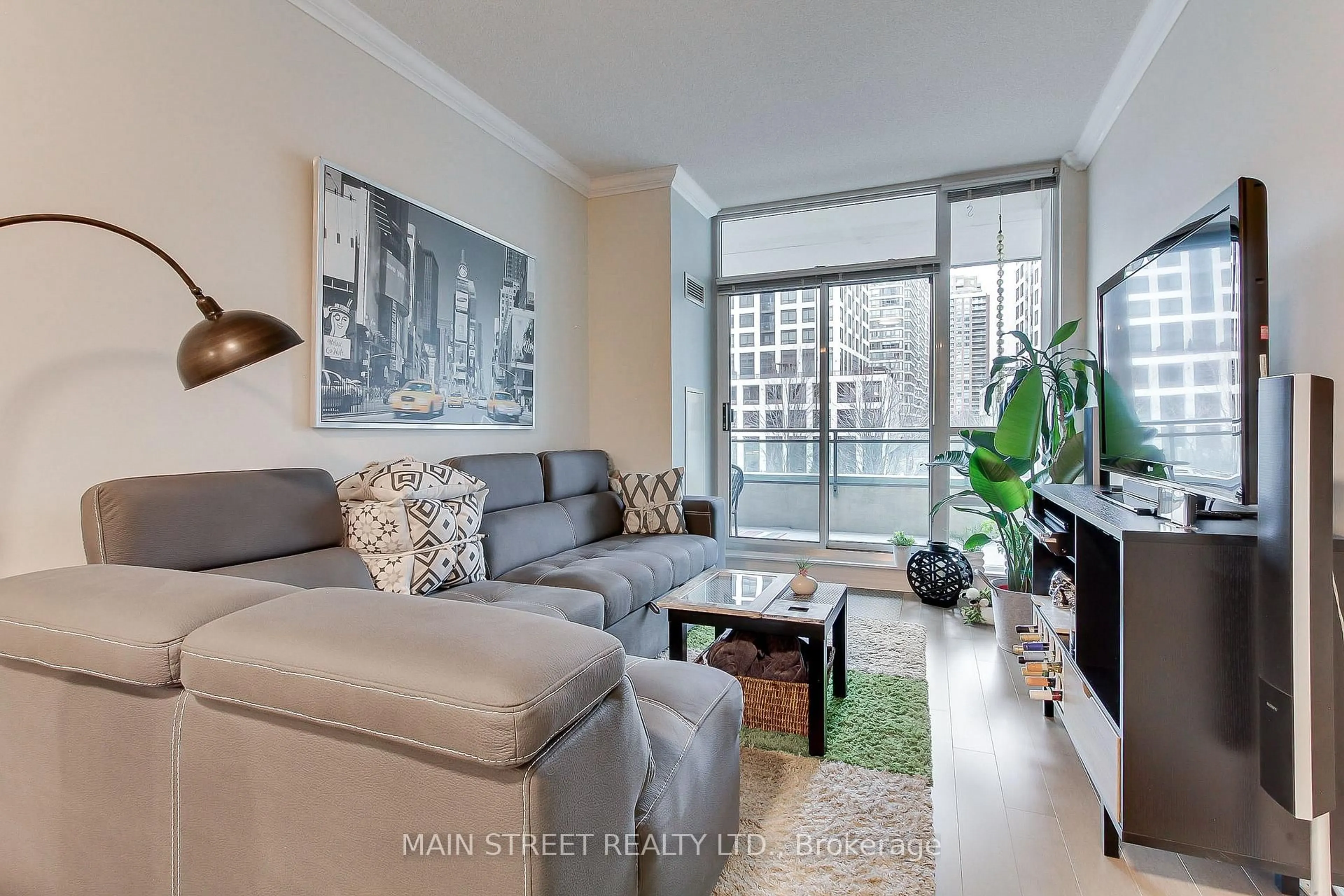 Living room with furniture, unknown for 3515 Kariya Dr #301, Mississauga Ontario L5B 0C1