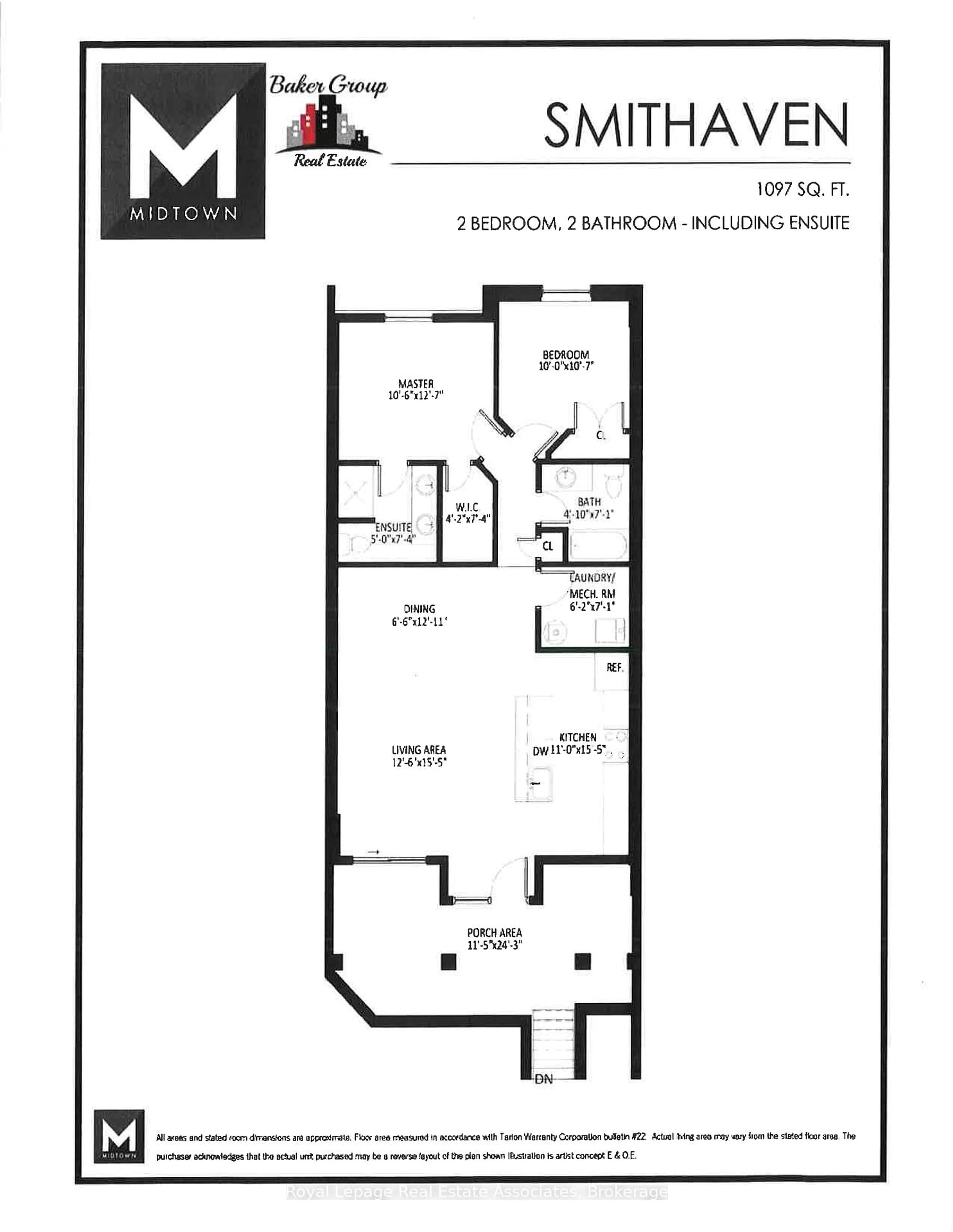 Floor plan for 17 Centre St #102, Orangeville Ontario L9W 7S6