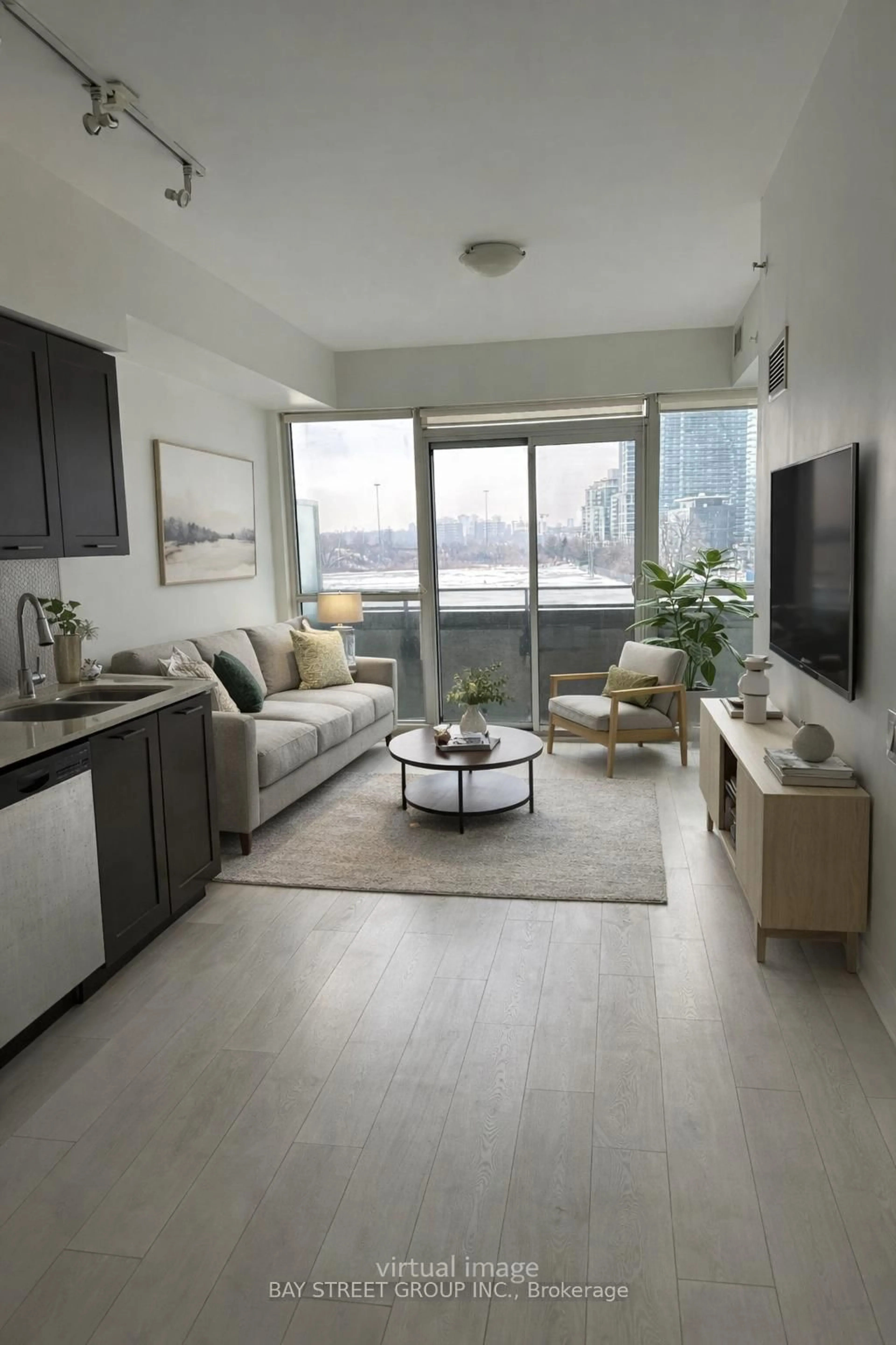 Living room with furniture, unknown for 2200 Lakeshore Blvd #718, Toronto Ontario M8V 1A4