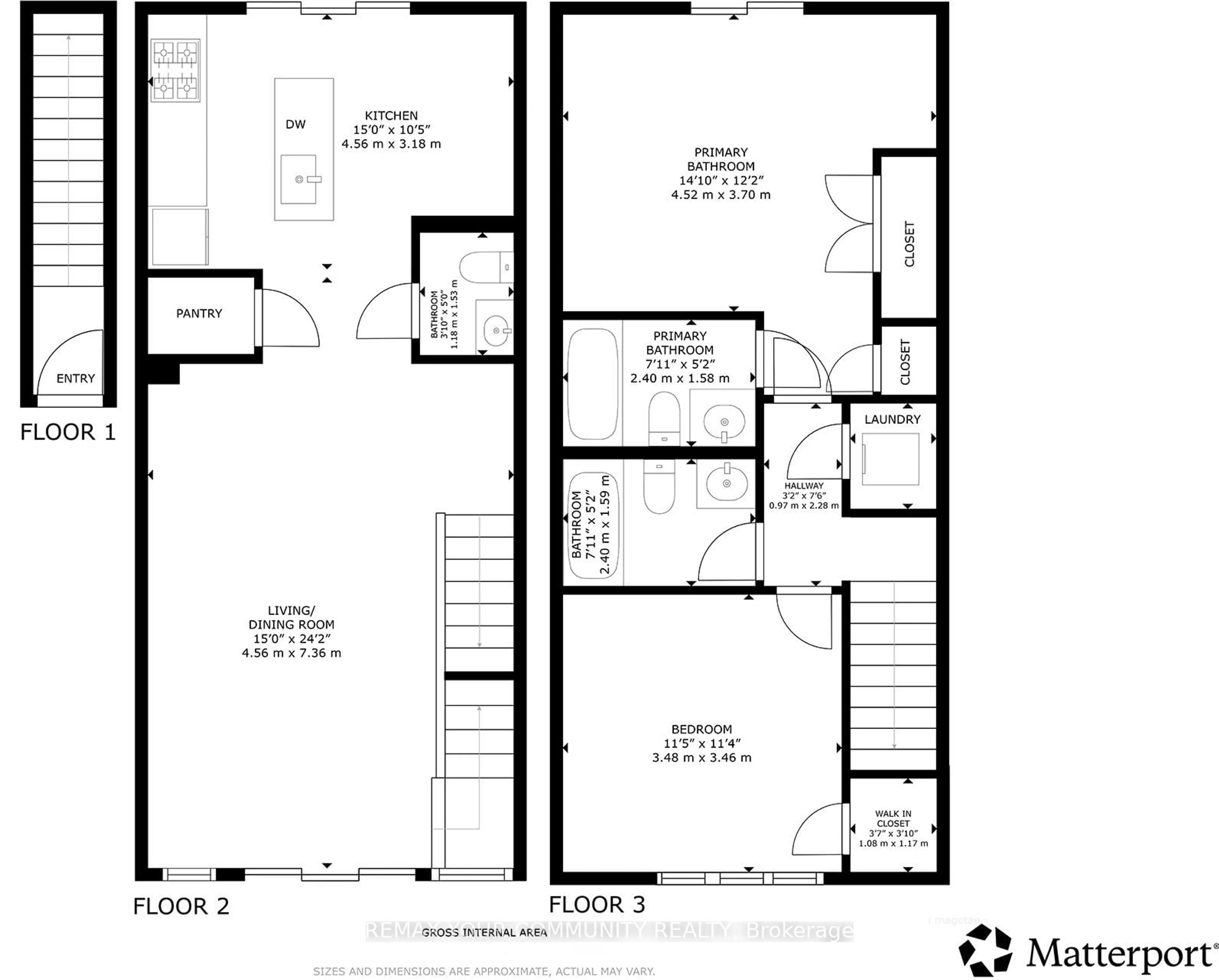 Floor plan for 5050 Intrepid Dr #7, Mississauga Ontario L5M 0E5