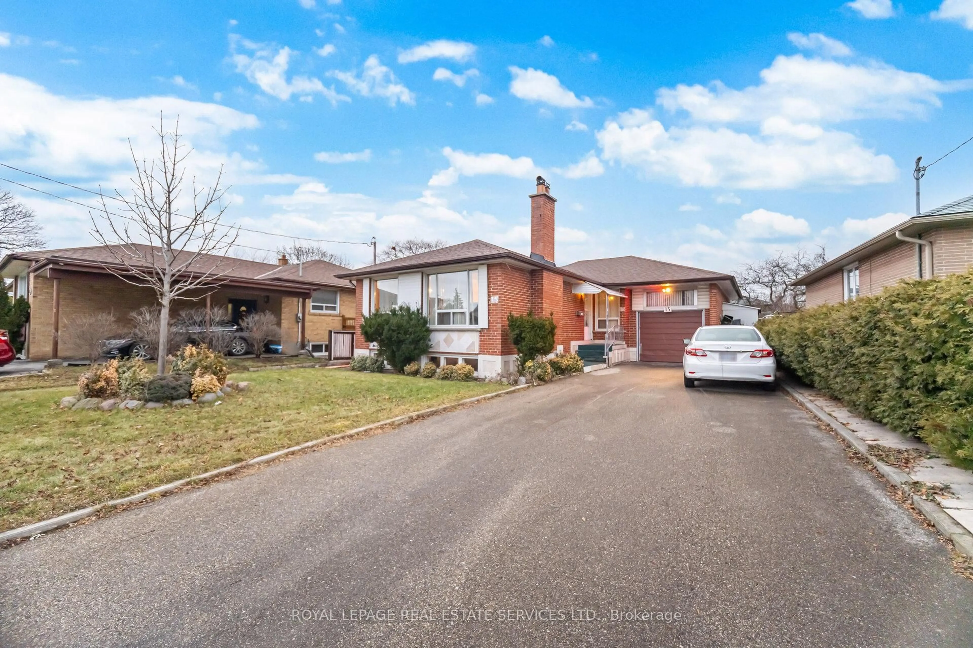Home with brick exterior material, street for 15 Stevenharris Dr, Toronto Ontario M9C 1T9