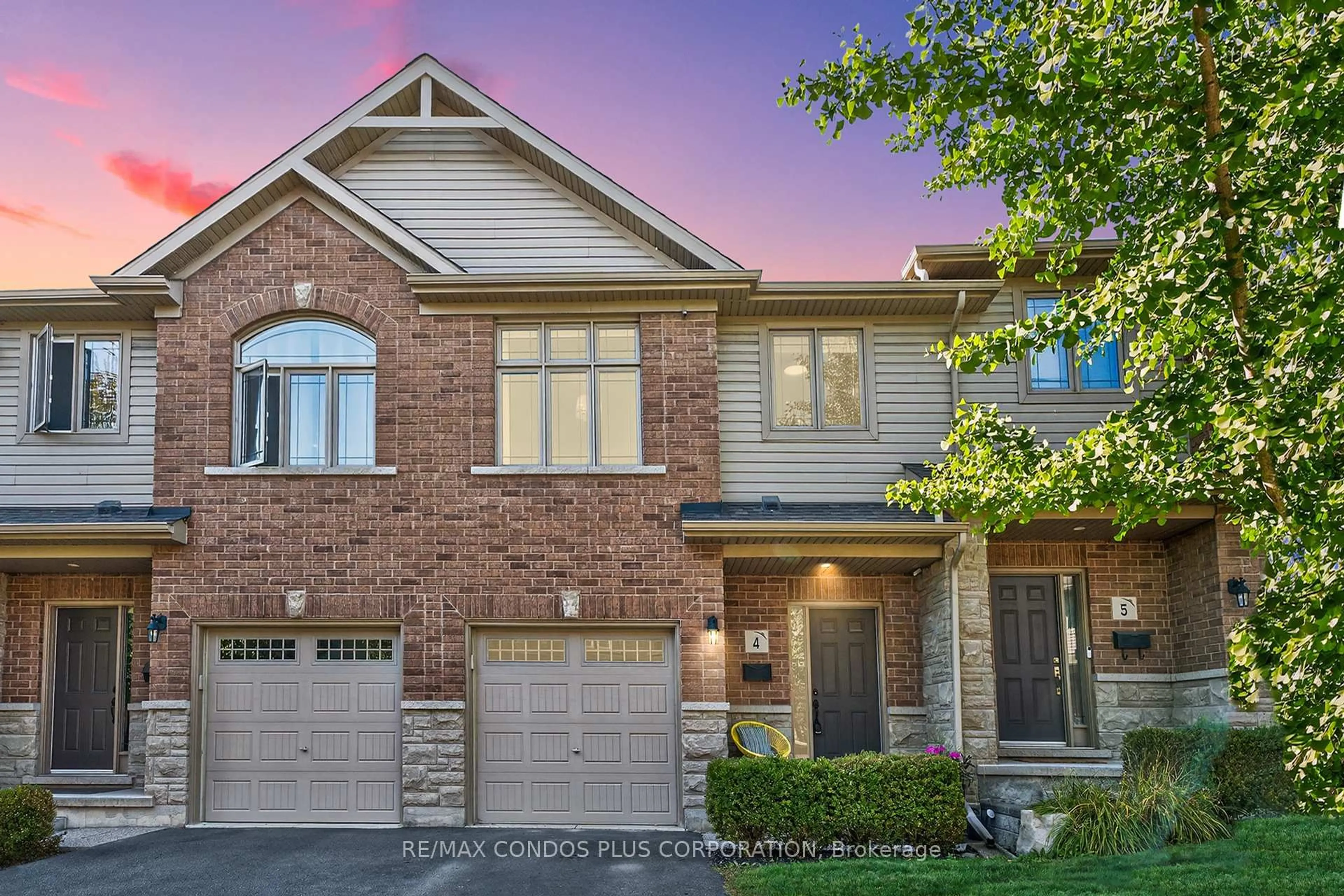 Home with brick exterior material, street for 1491 Plains Rd #4, Burlington Ontario L7T 4H1
