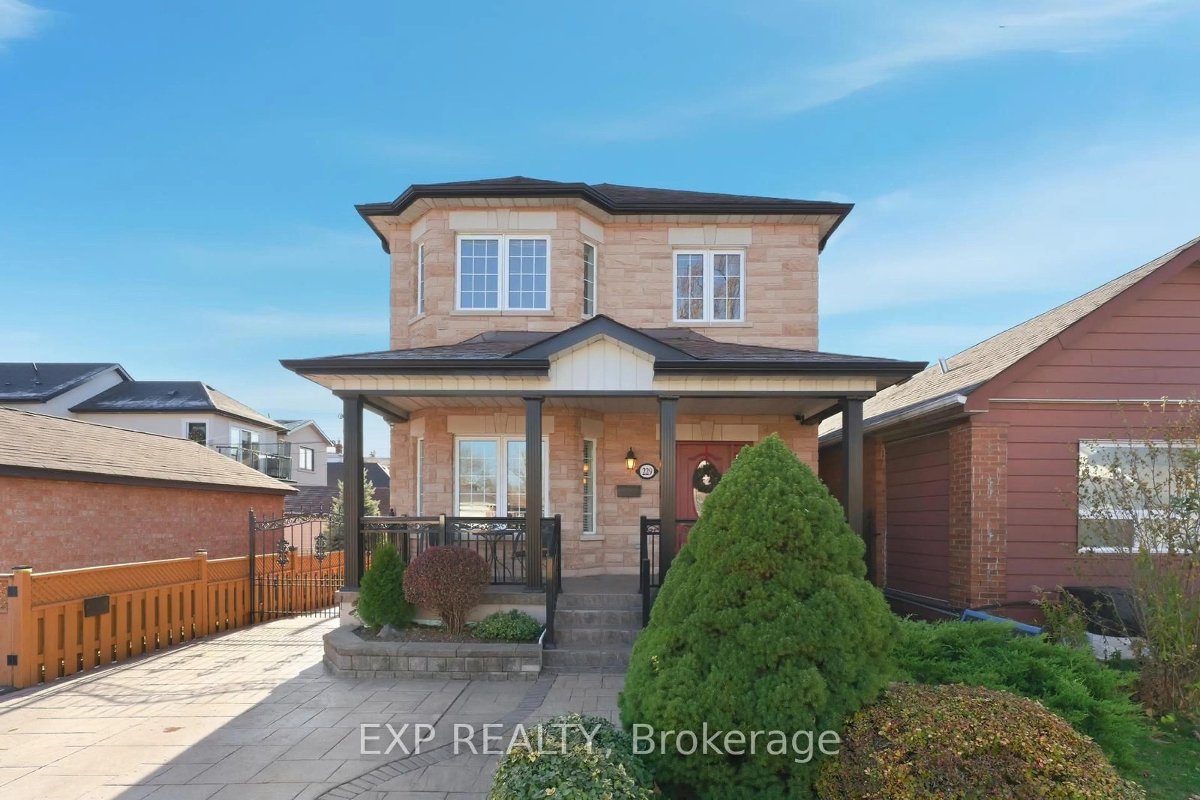 Home with brick exterior material, street for 229 Dunraven Dr, Toronto Ontario M6M 1H8