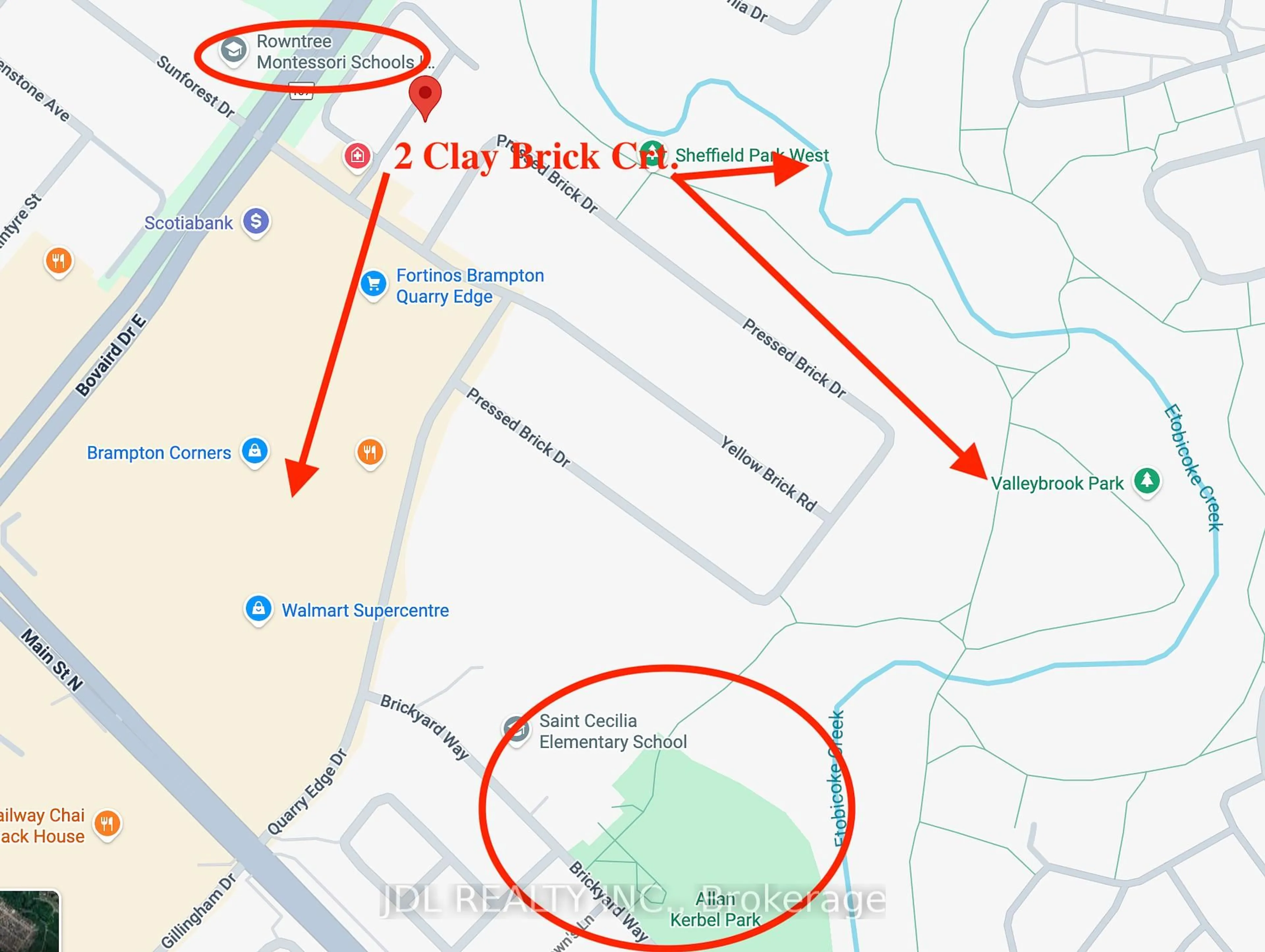 Picture of a map for 2 Clay Brick Crt #39, Brampton Ontario L6V 4M7