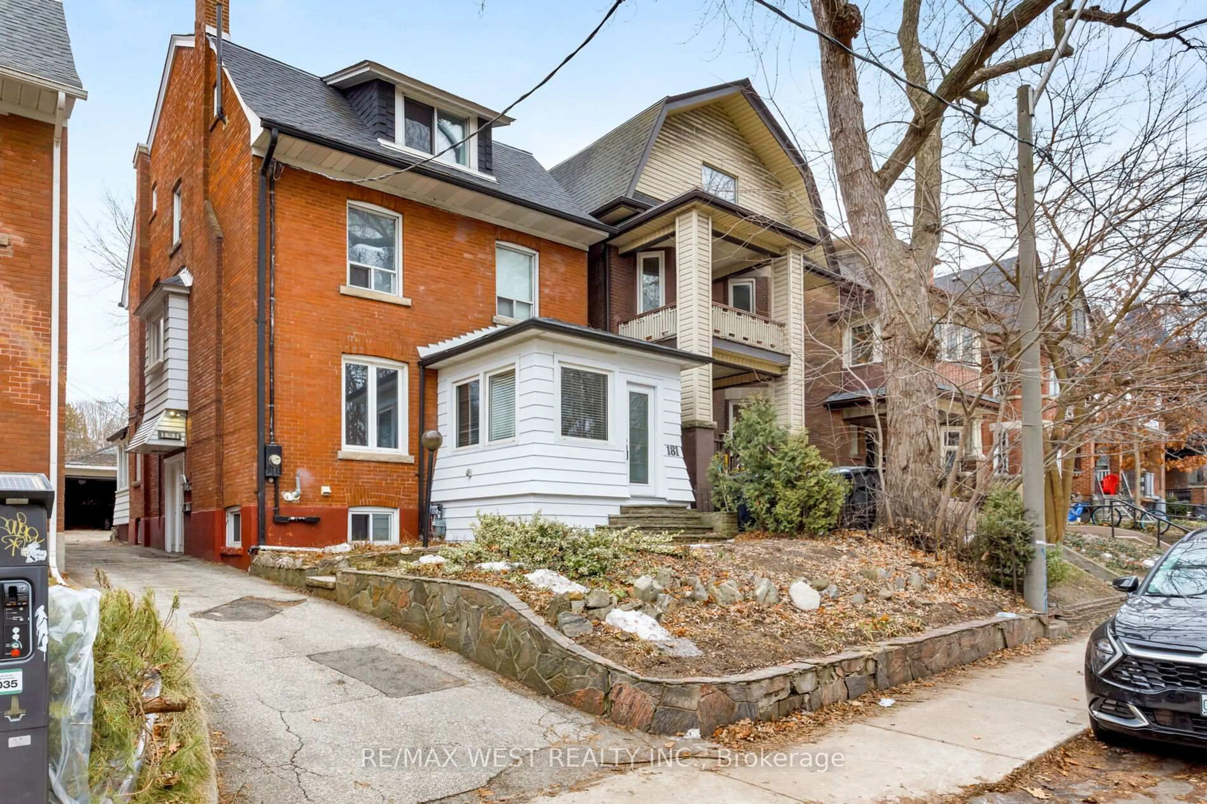Home with brick exterior material, street for 181 Parkside Dr, Toronto Ontario M6R 2Y9