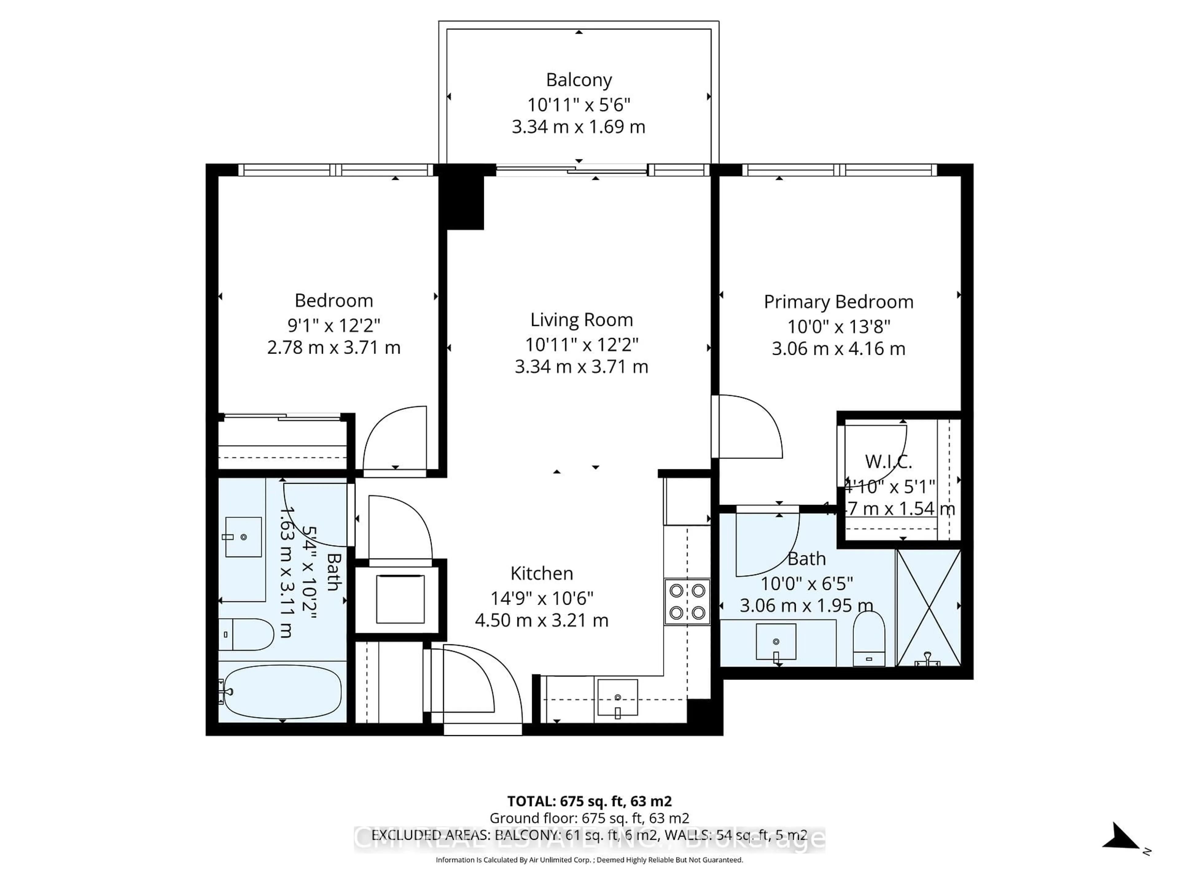 Floor plan for 2450 Old Bronte Rd #242, Oakville Ontario L6M 4J2