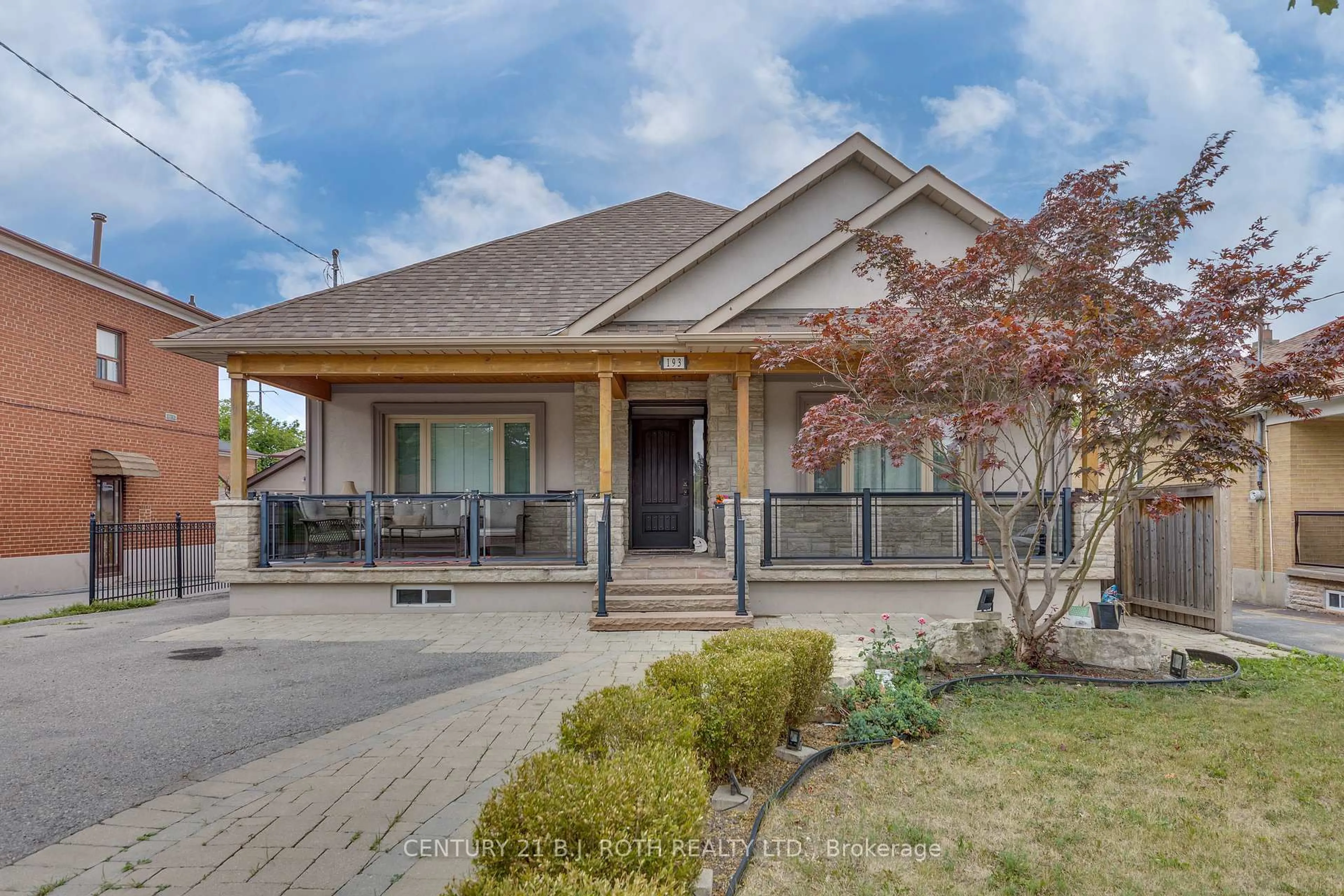 Home with brick exterior material, street for 193 Epsom Downs Dr, Toronto Ontario M3M 1S8