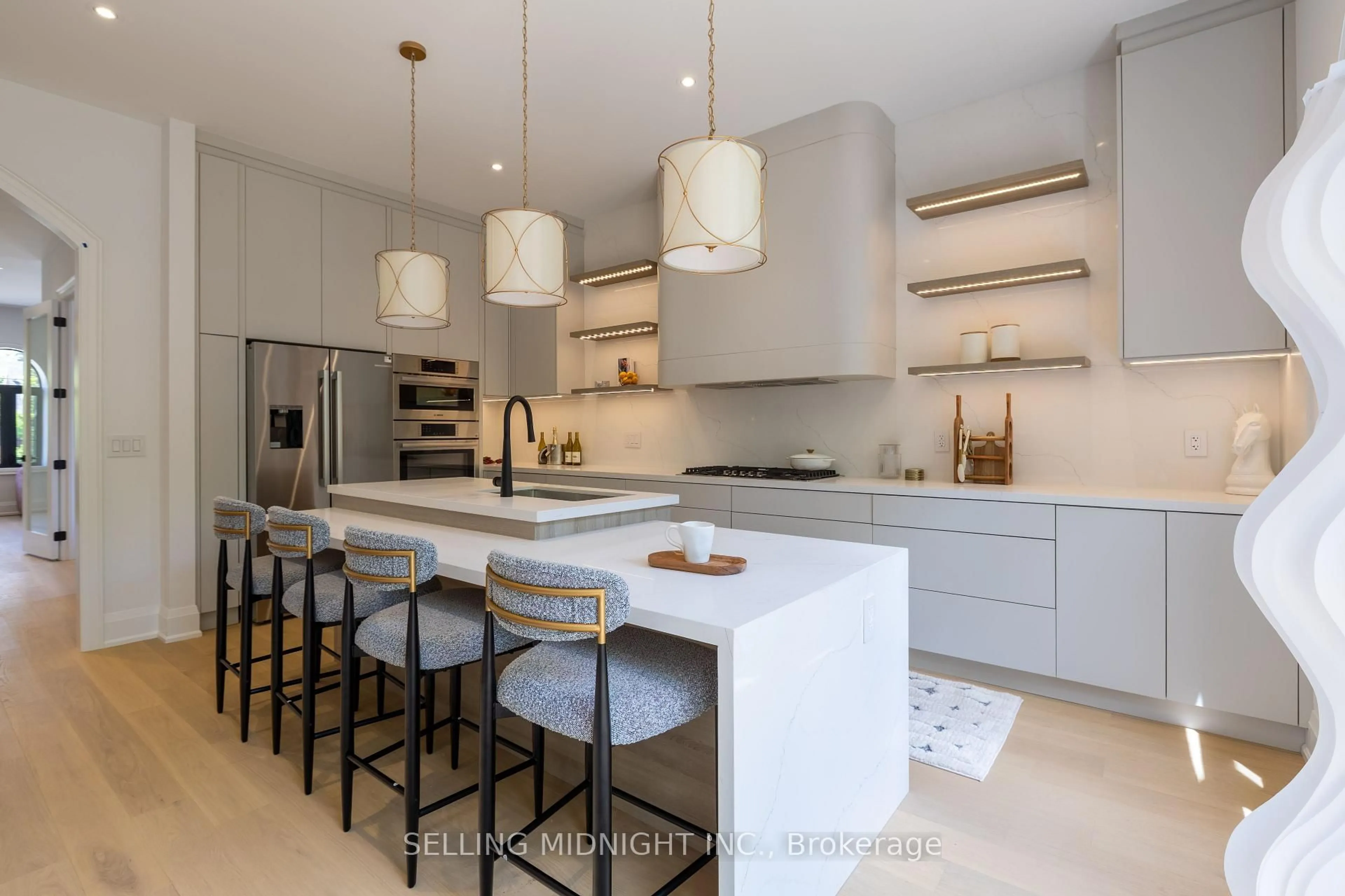 Contemporary kitchen, ceramic/tile floor for 21 Murrie St, Toronto Ontario M8V 1X6