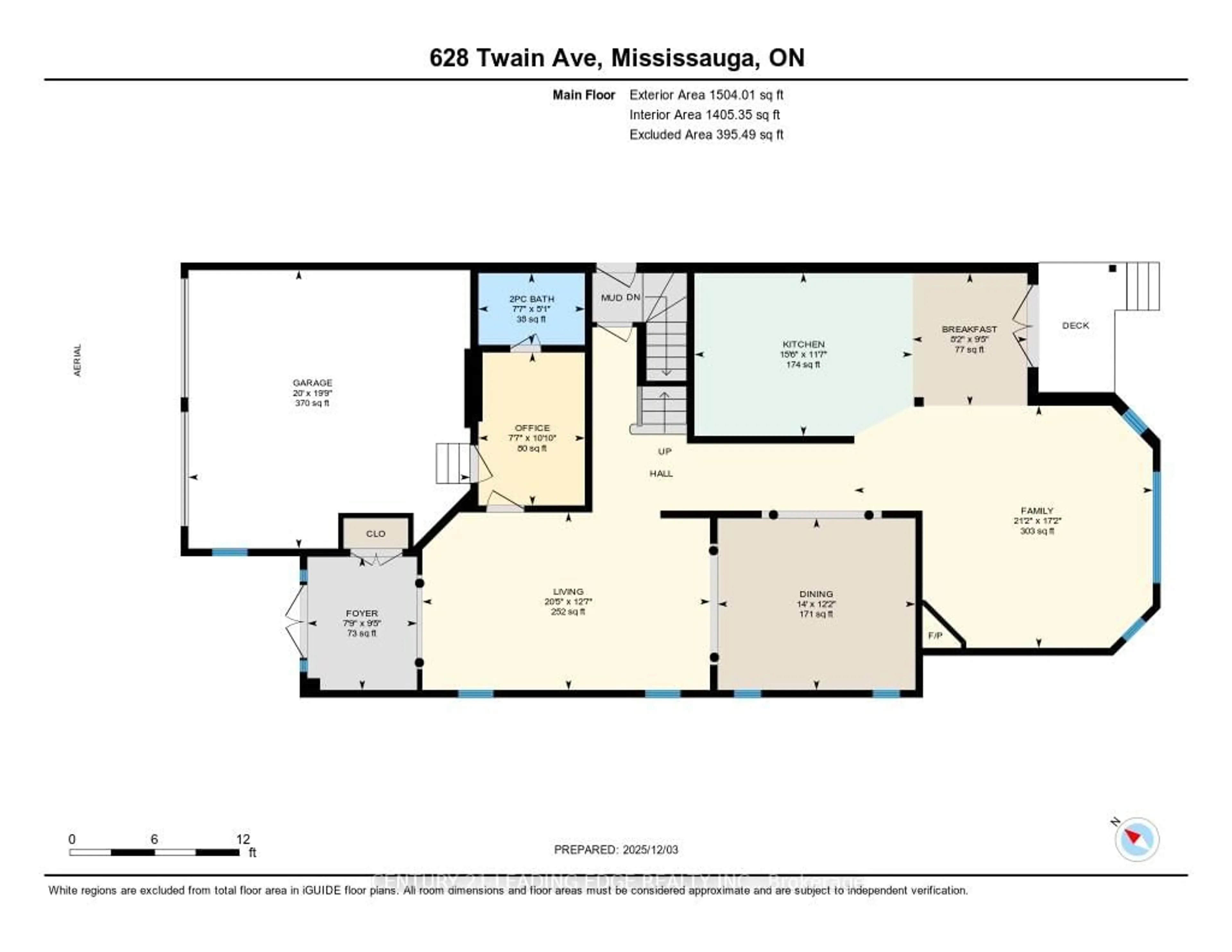 Floor plan for 628 Twain Ave, Mississauga Ontario L5W 0A3