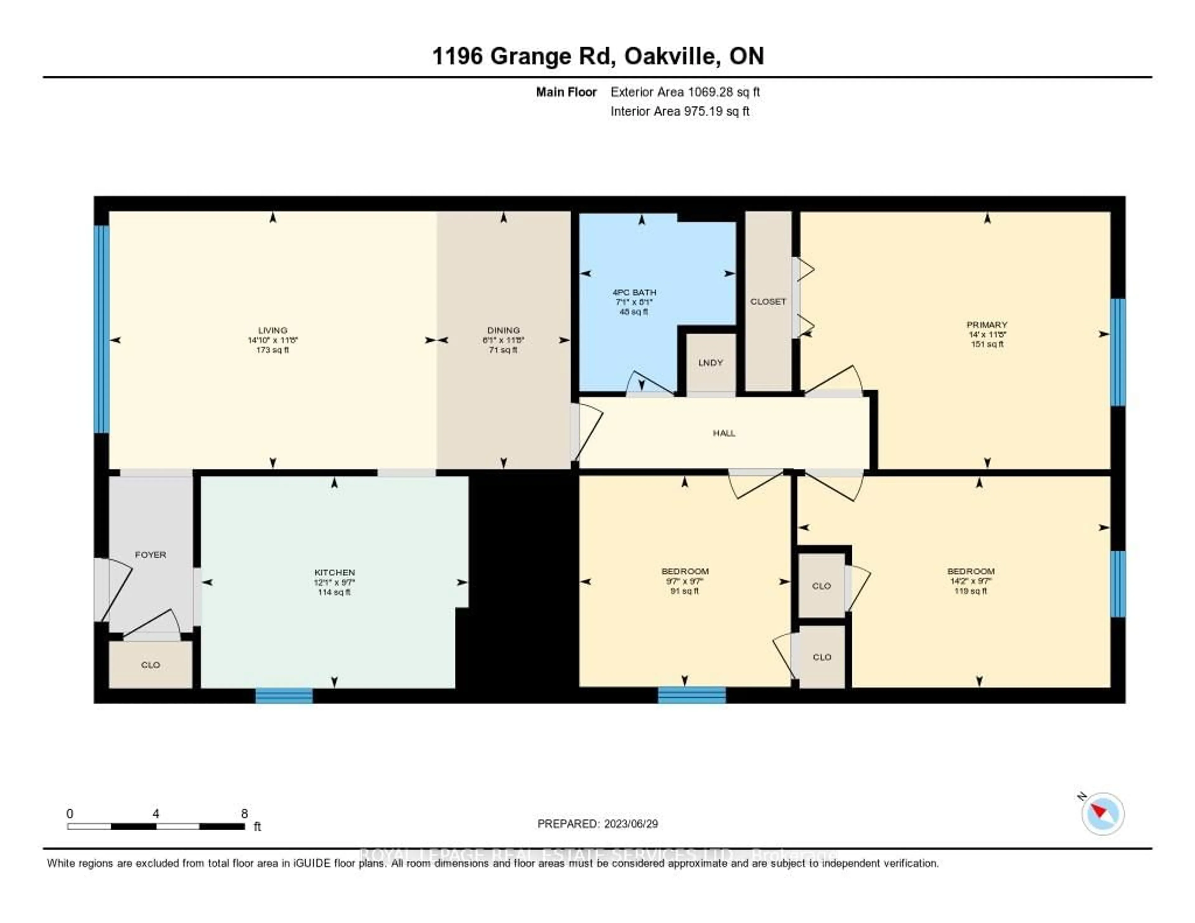 Floor plan for 1196 GRANGE Rd, Oakville Ontario L6H 1P7