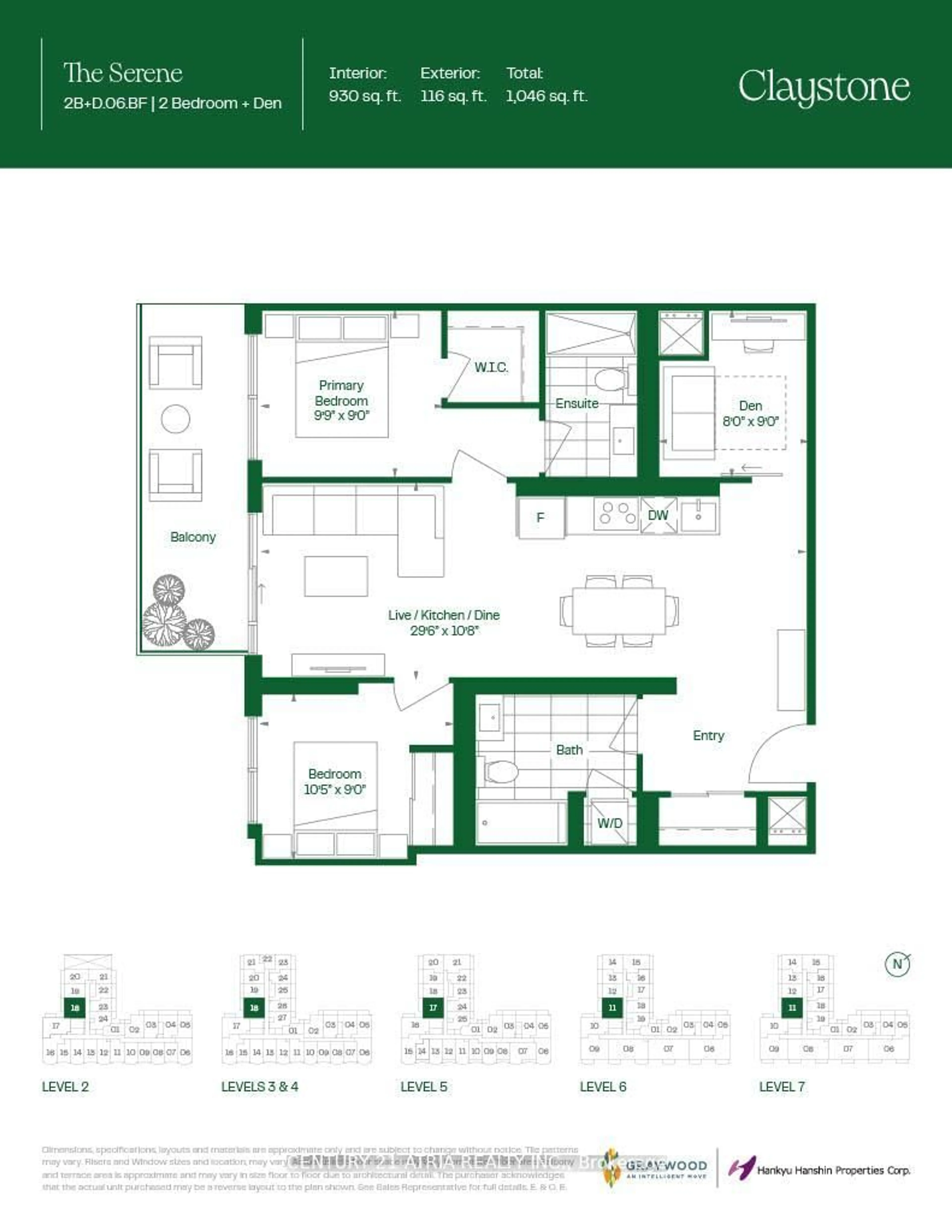 Floor plan for 2375 Lakeshore Rd #218, Oakville Ontario L6L 1H4