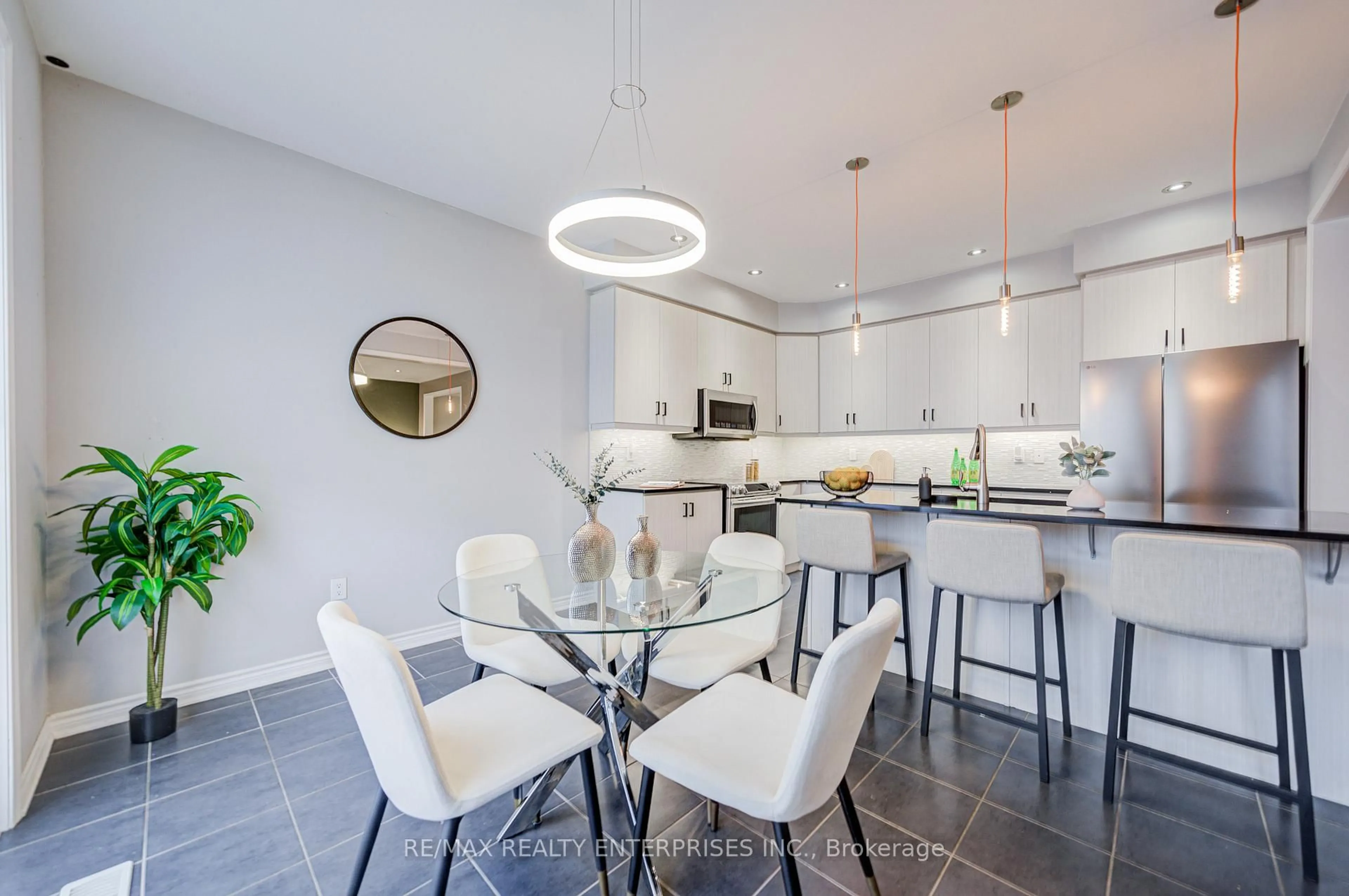 Contemporary kitchen, ceramic/tile floor for 342 Powadiuk Pl, Milton Ontario L9T 8Y1