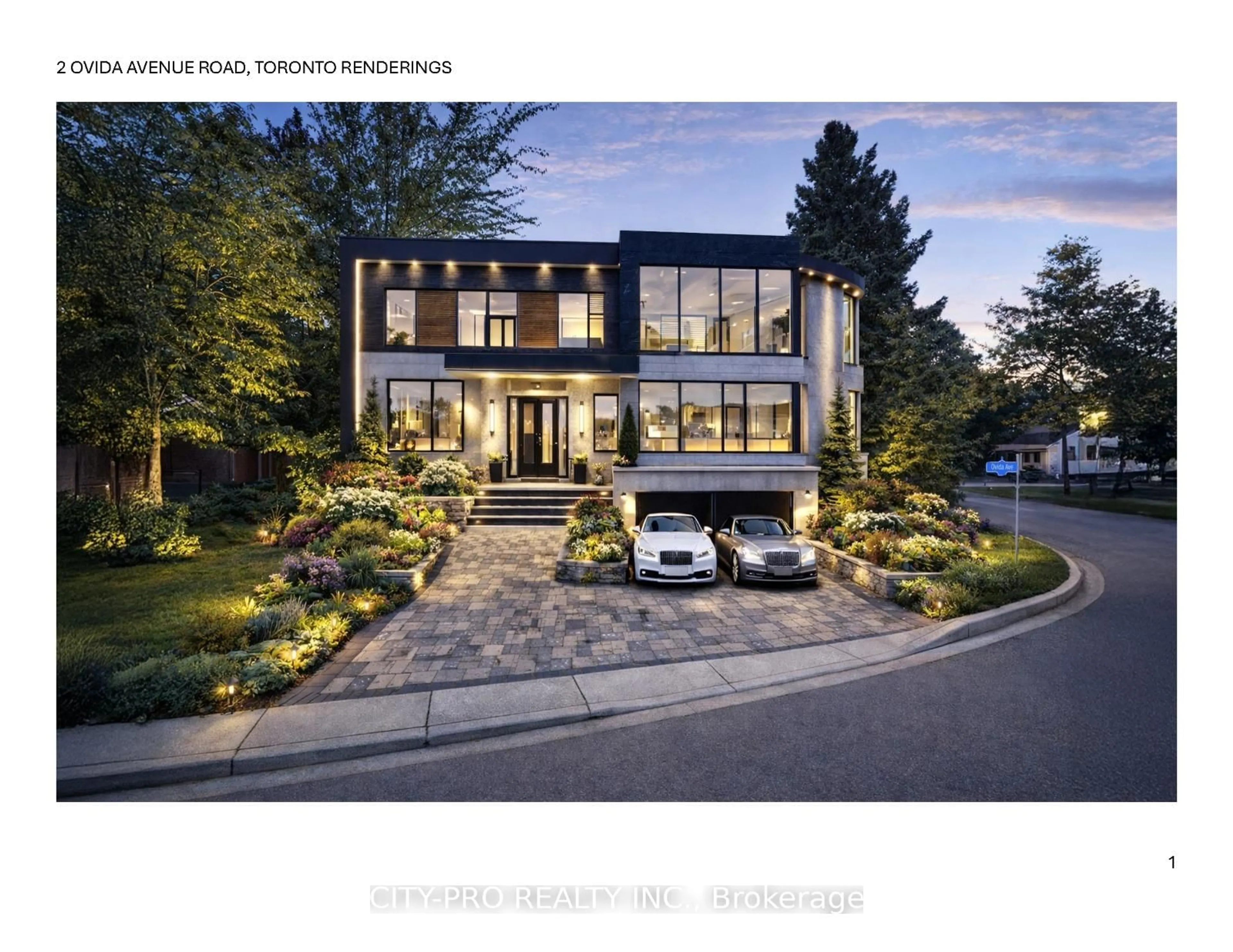 Home with brick exterior material, street for 2 Ovida Ave, Toronto Ontario M9B 1E1