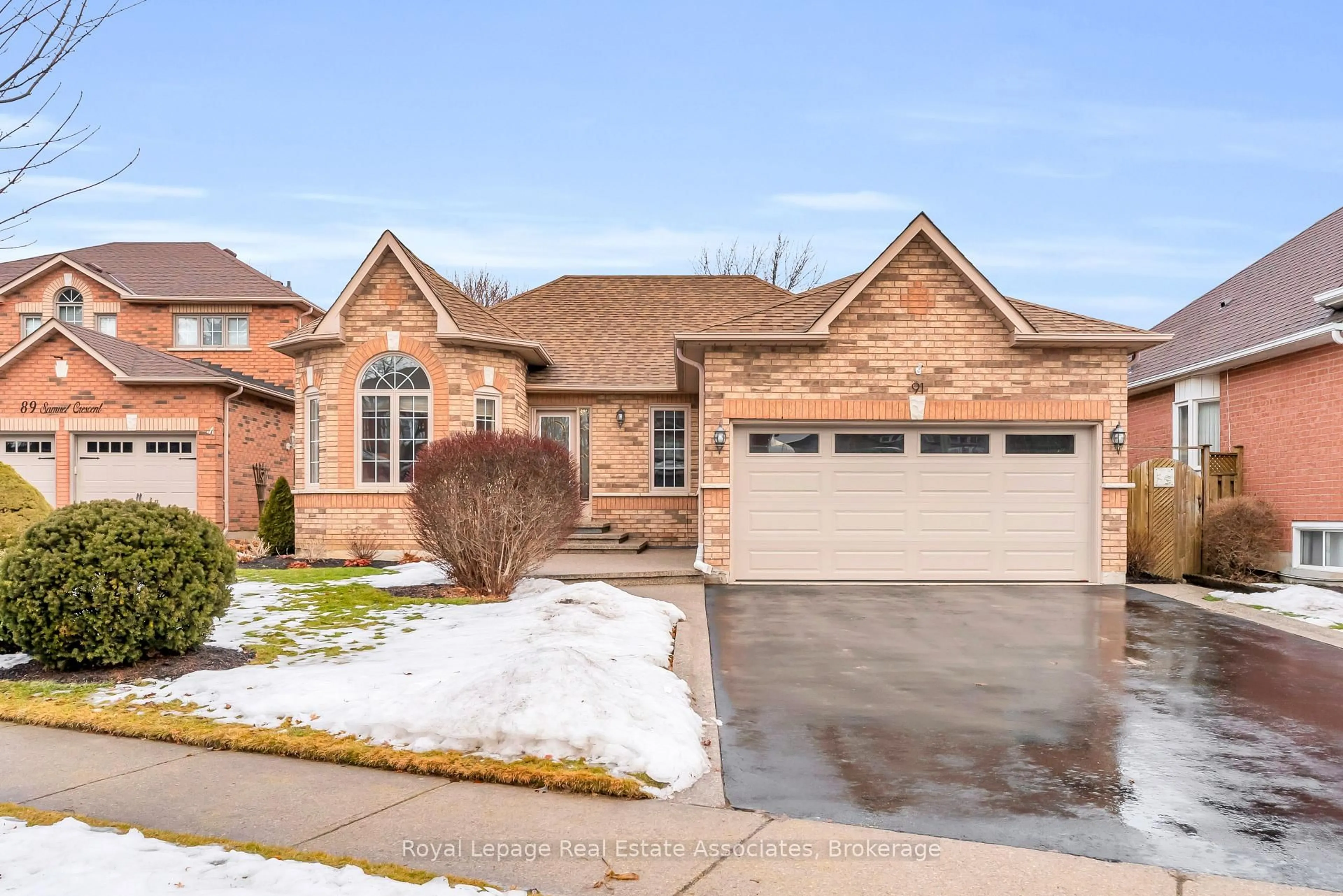 Home with brick exterior material, street for 91 Samuel Cres, Halton Hills Ontario L7G 5J3