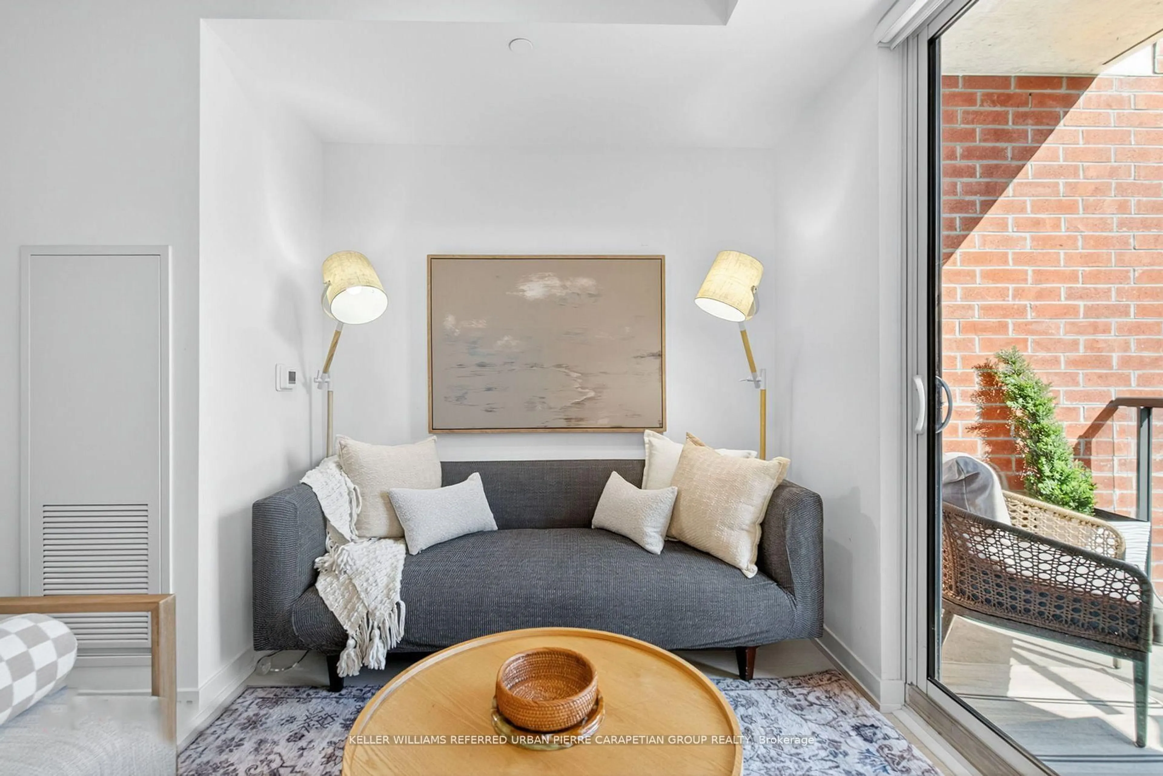 Living room with furniture, unknown for 57 Brock Ave #215, Toronto Ontario M3H 3N2