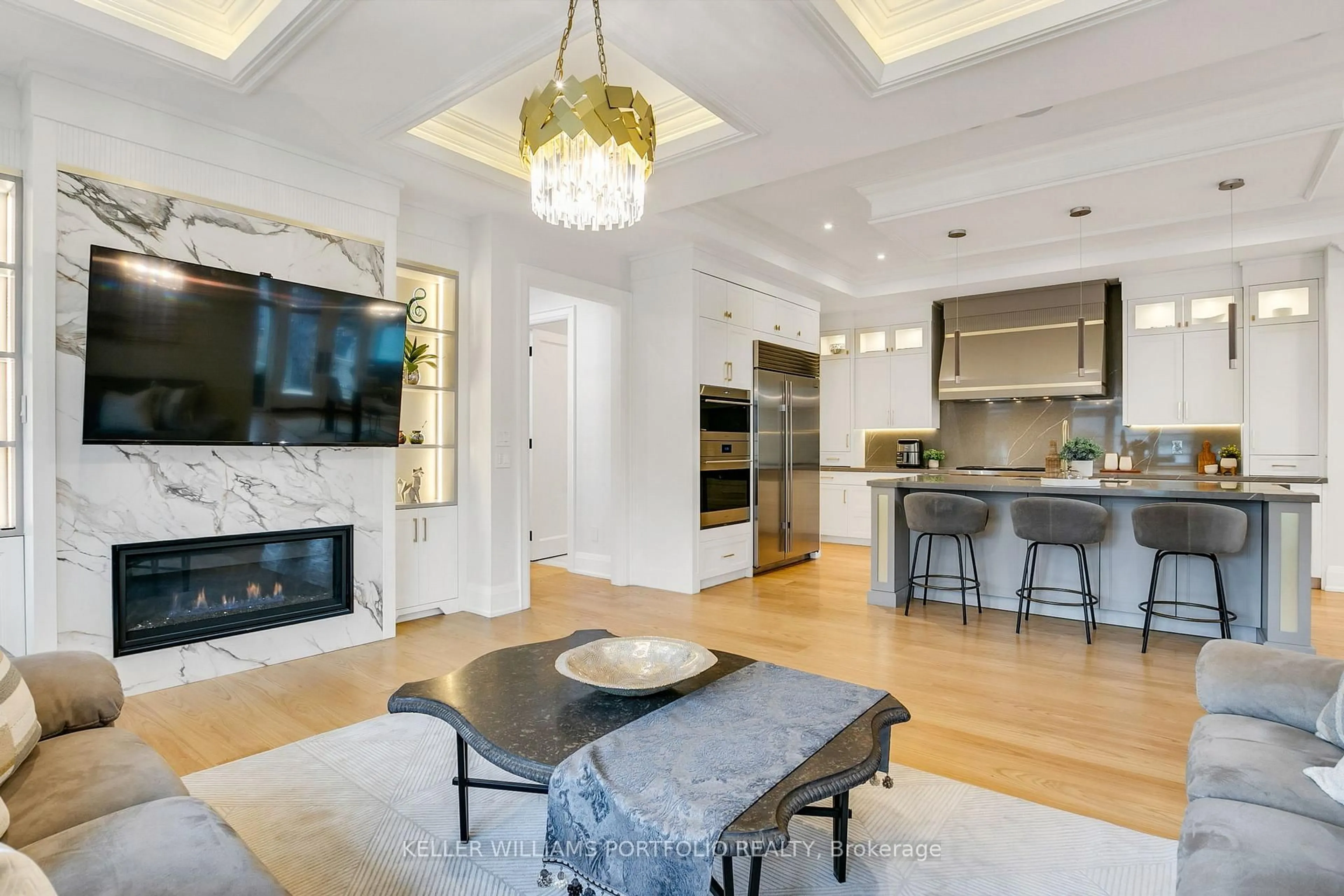 Open concept kitchen, unknown for 1 Oregon Tr, Toronto Ontario M9B 1P4