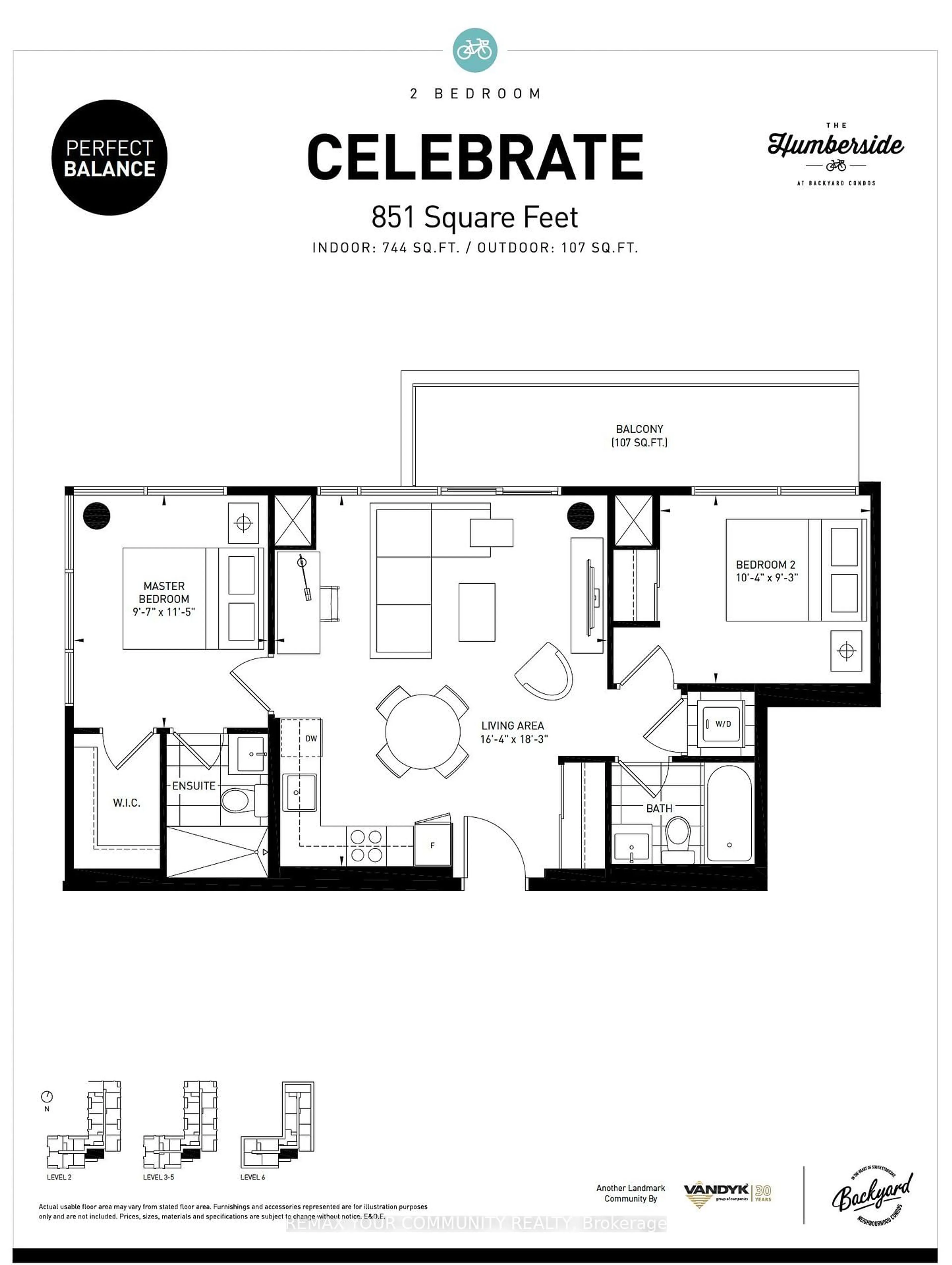 Floor plan for 1 Neighbourhood Lane #512, Toronto Ontario M8Y 0C2