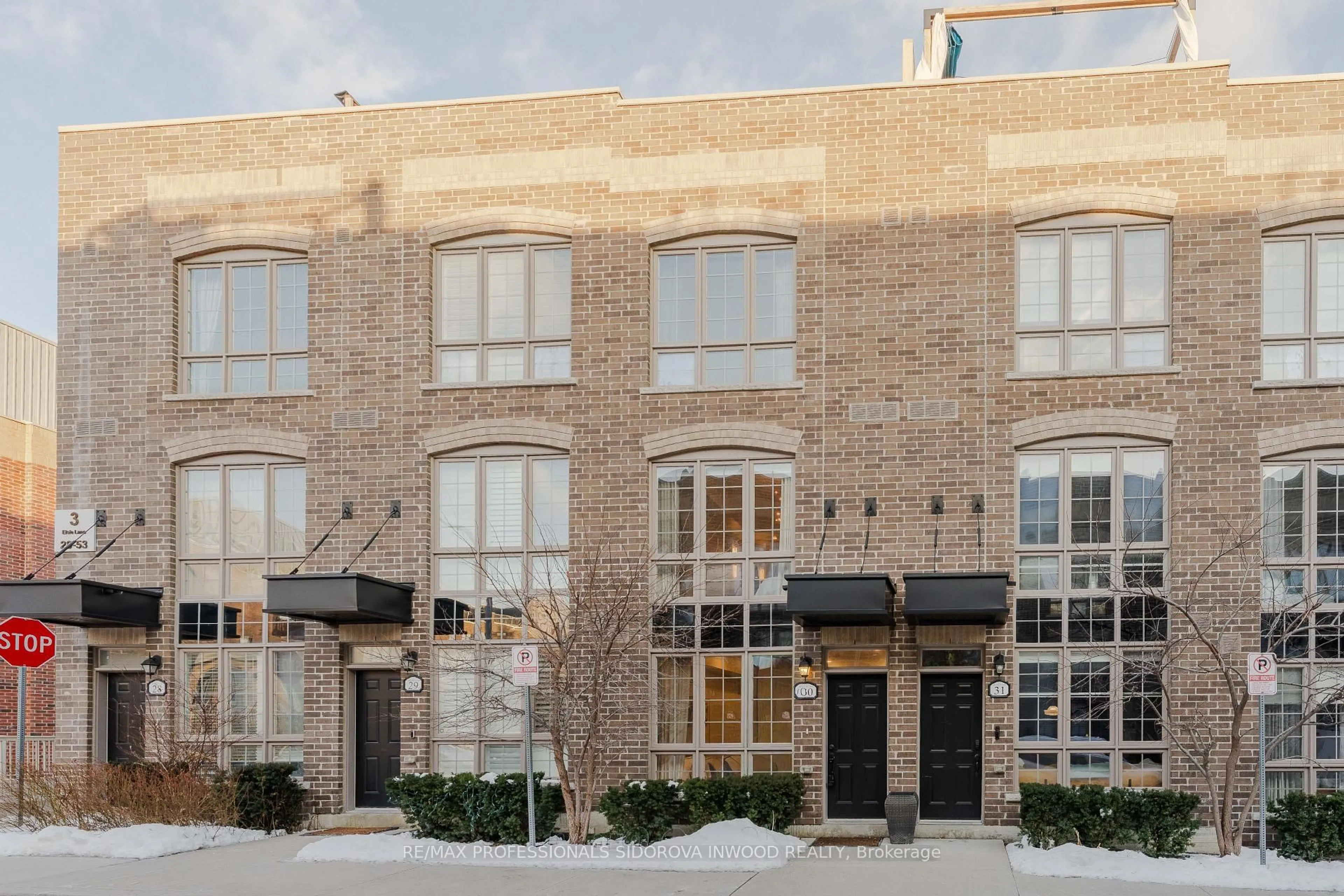Home with brick exterior material, building for 3 Elsie Lane #30, Toronto Ontario M6P 0B8